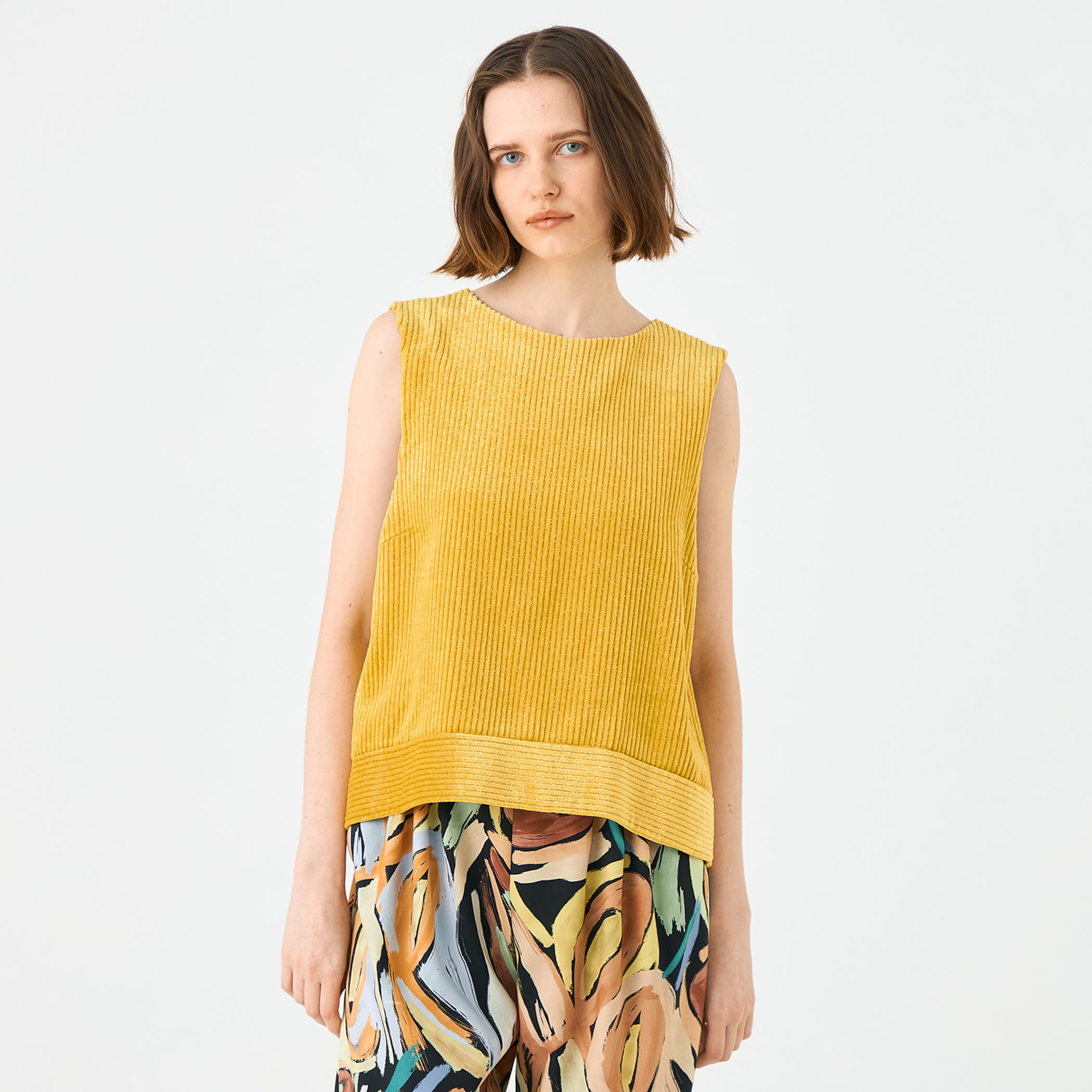 ラメコーデュロイ フロンタブルトップス｜トゥモローランド 公式通販