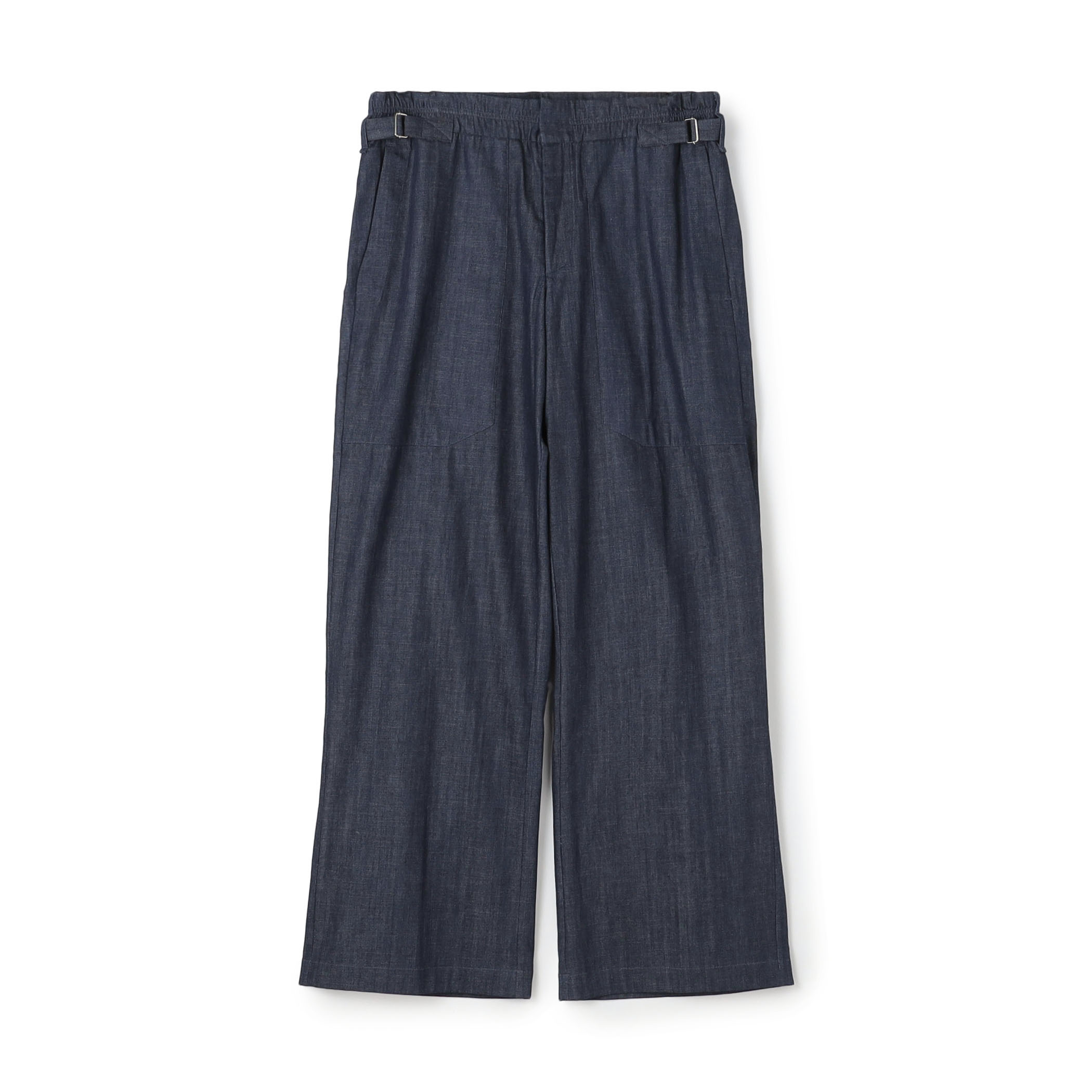 JAN MACHENHAUER Timothy Pants Denim コットンデニム サイドアジャスターパンツ
