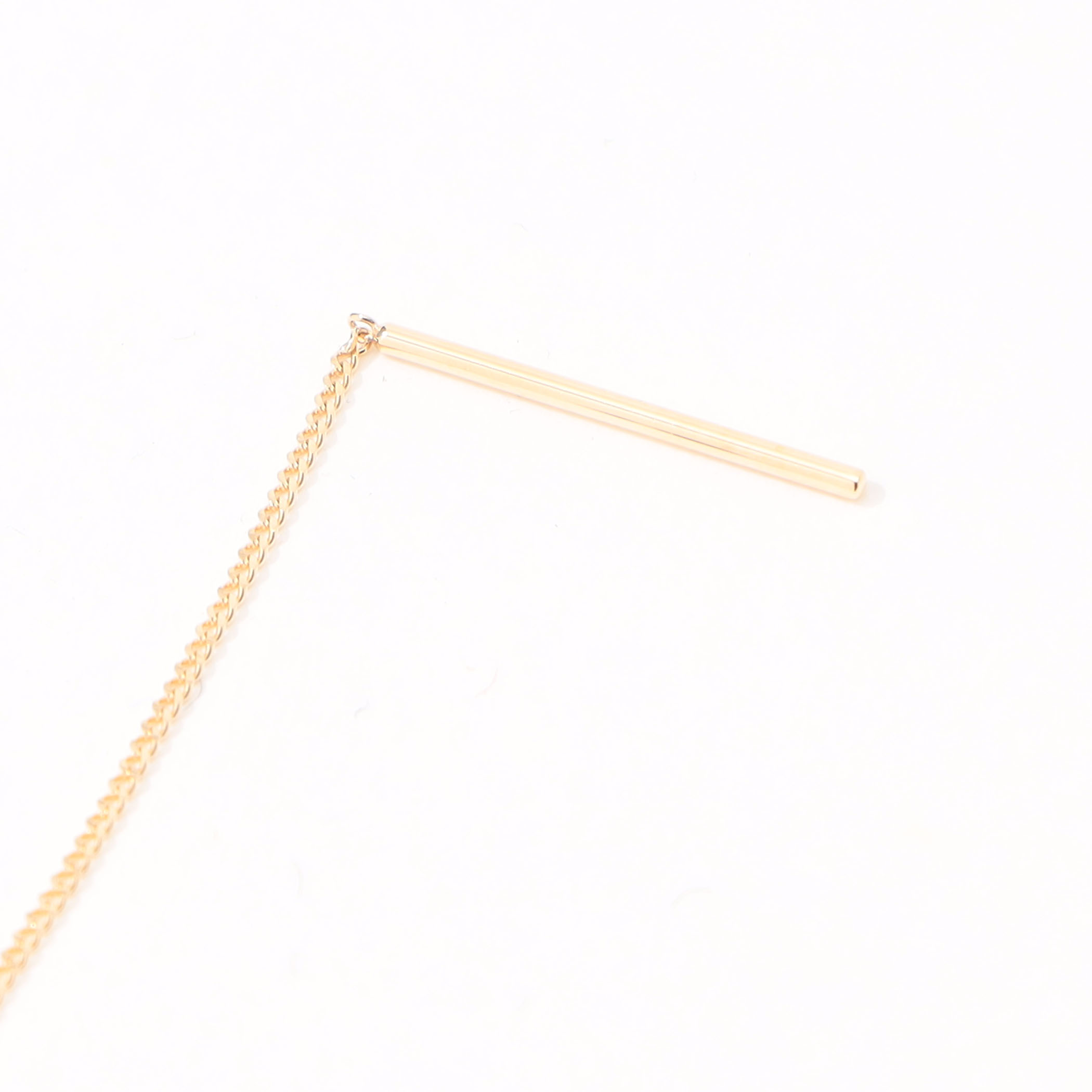 Hirotaka Mini Beluga オニキス チェーン シングルピアス