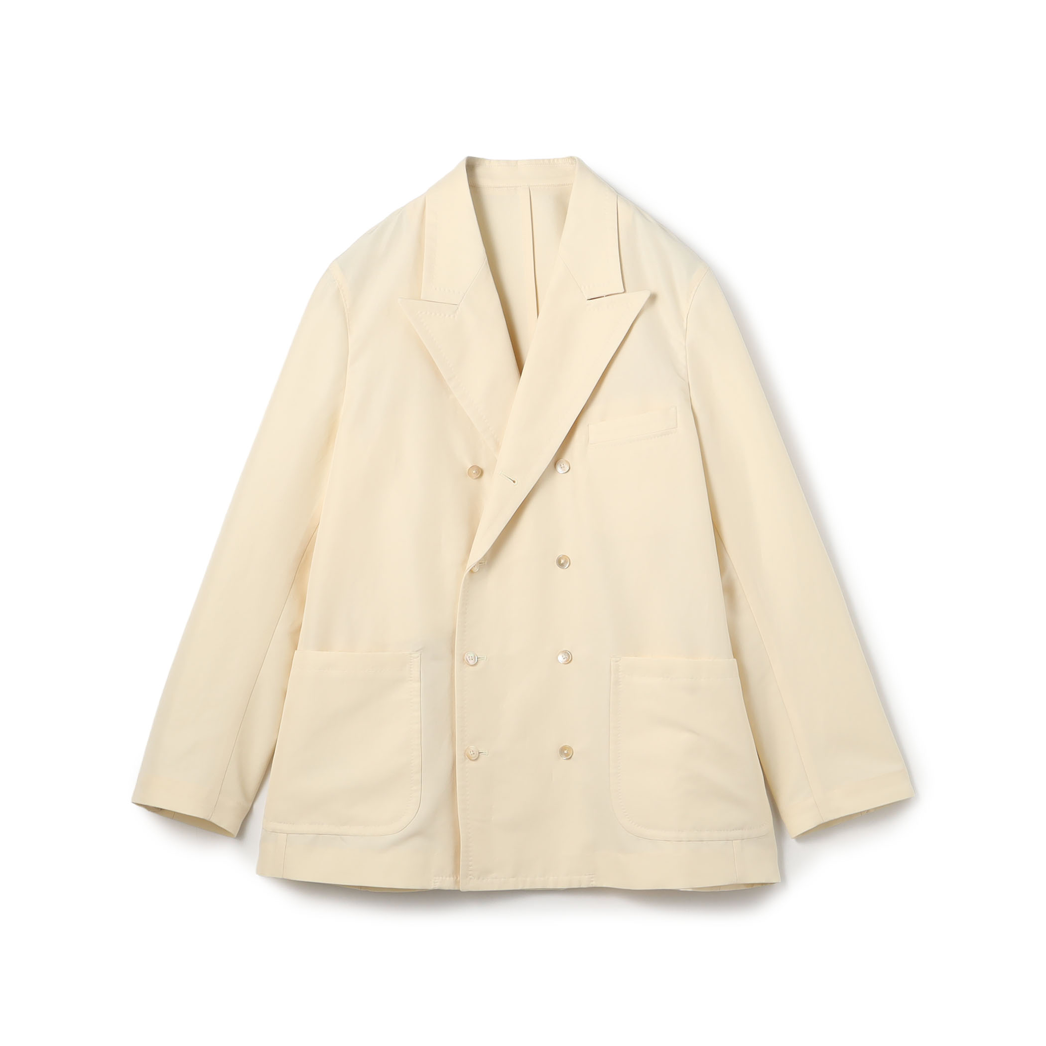 コットンシルクグログラン ダブルブレステッド8Bジャケット