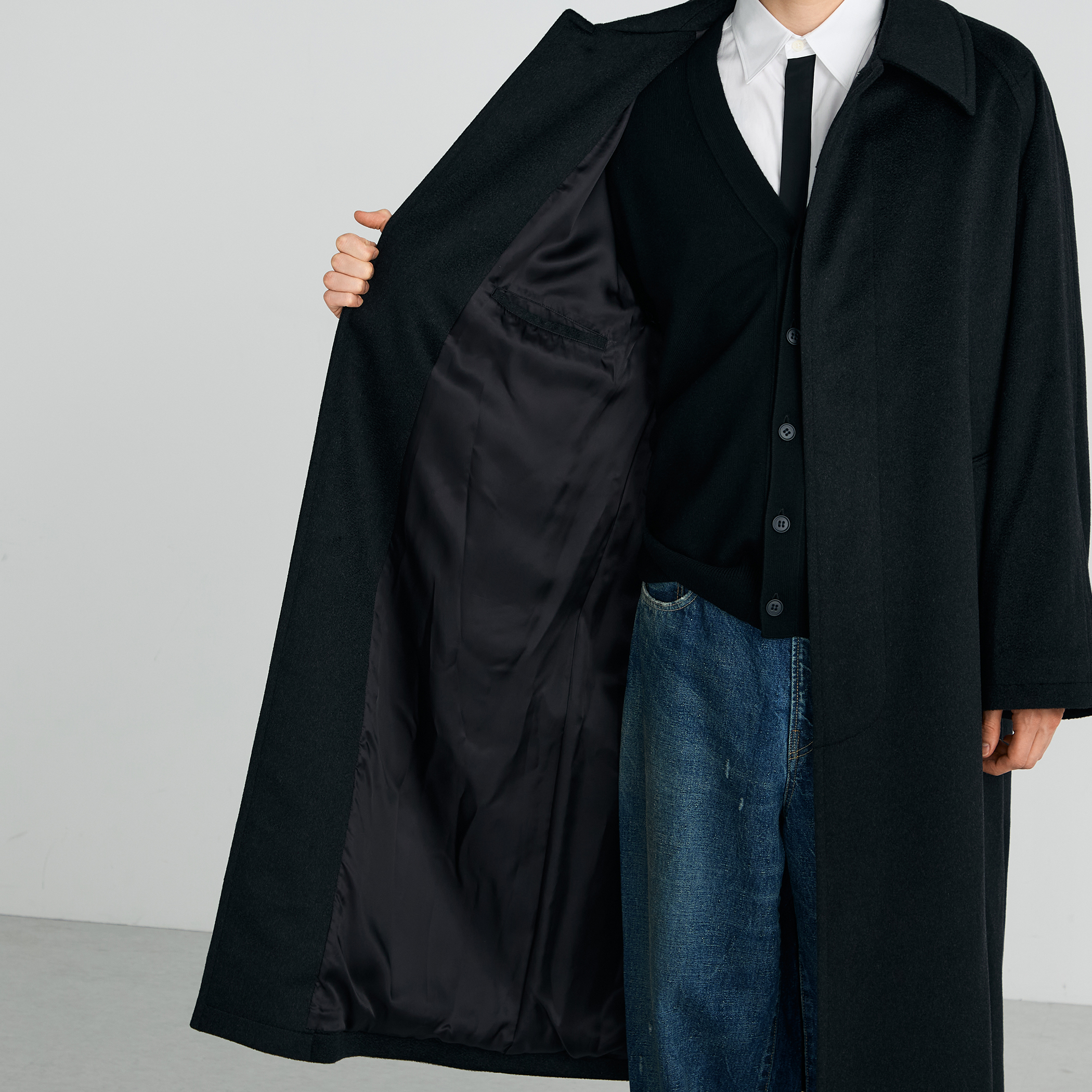 カシミヤ ステンカラーコート｜トゥモローランド 公式通販