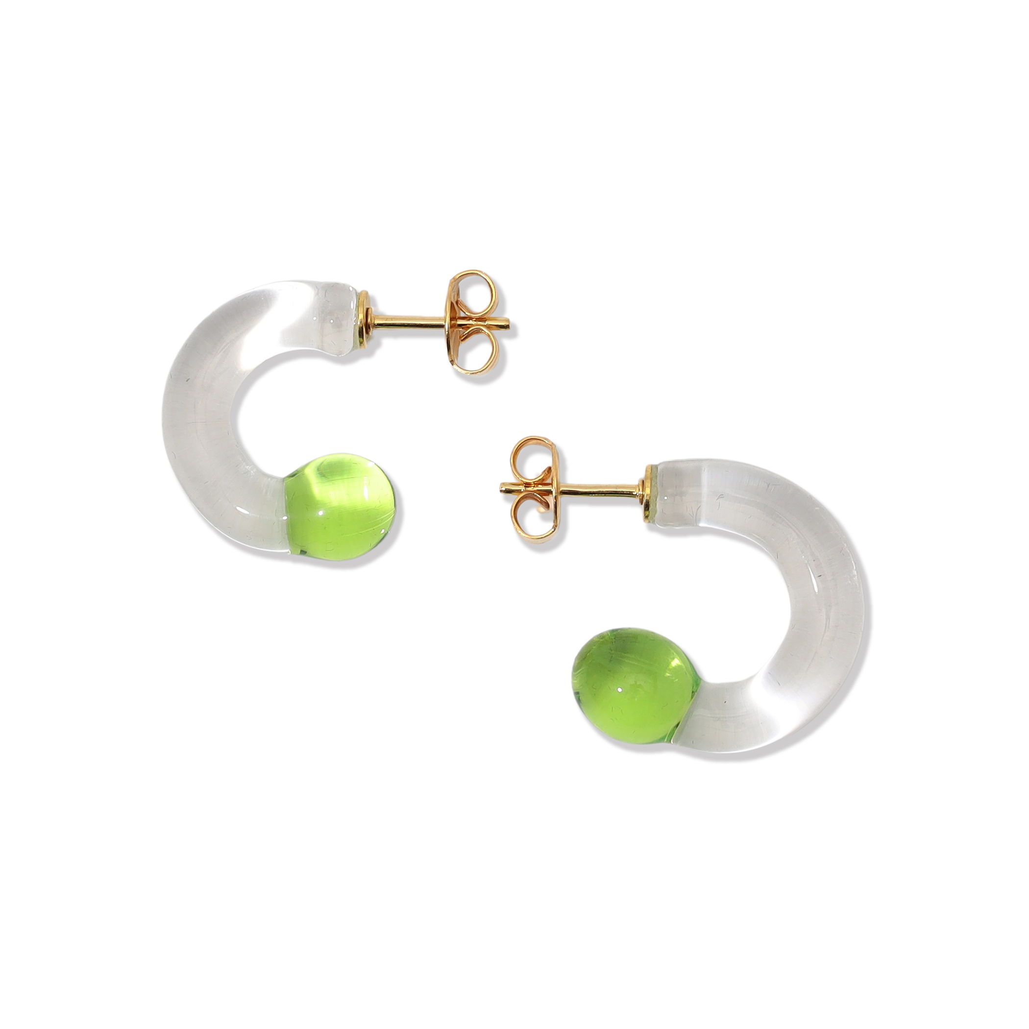 LEVENS JEWELS MINI GLASS HOOP ピアス