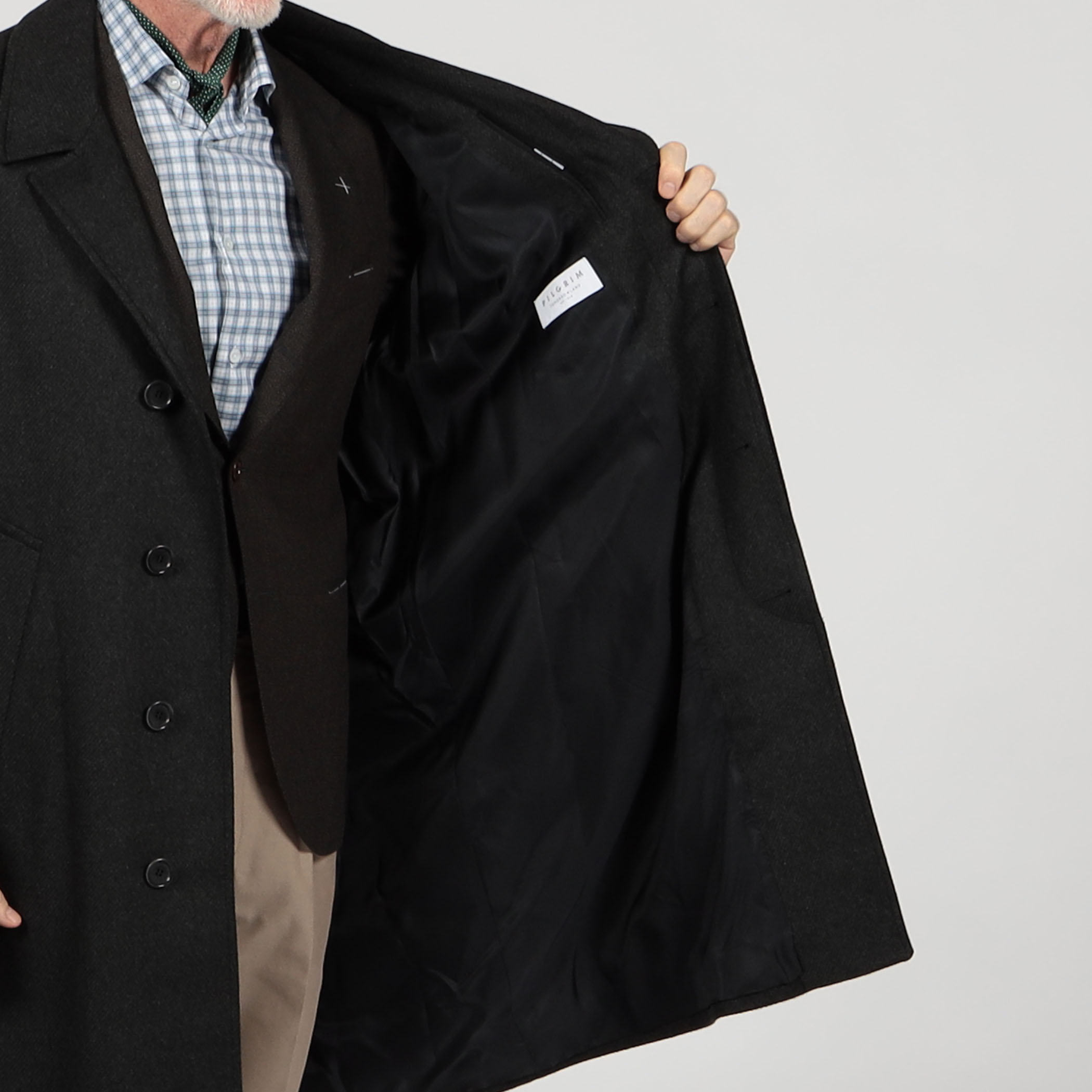 別注】De Petrillo ウールカシミヤ バルカラーコート