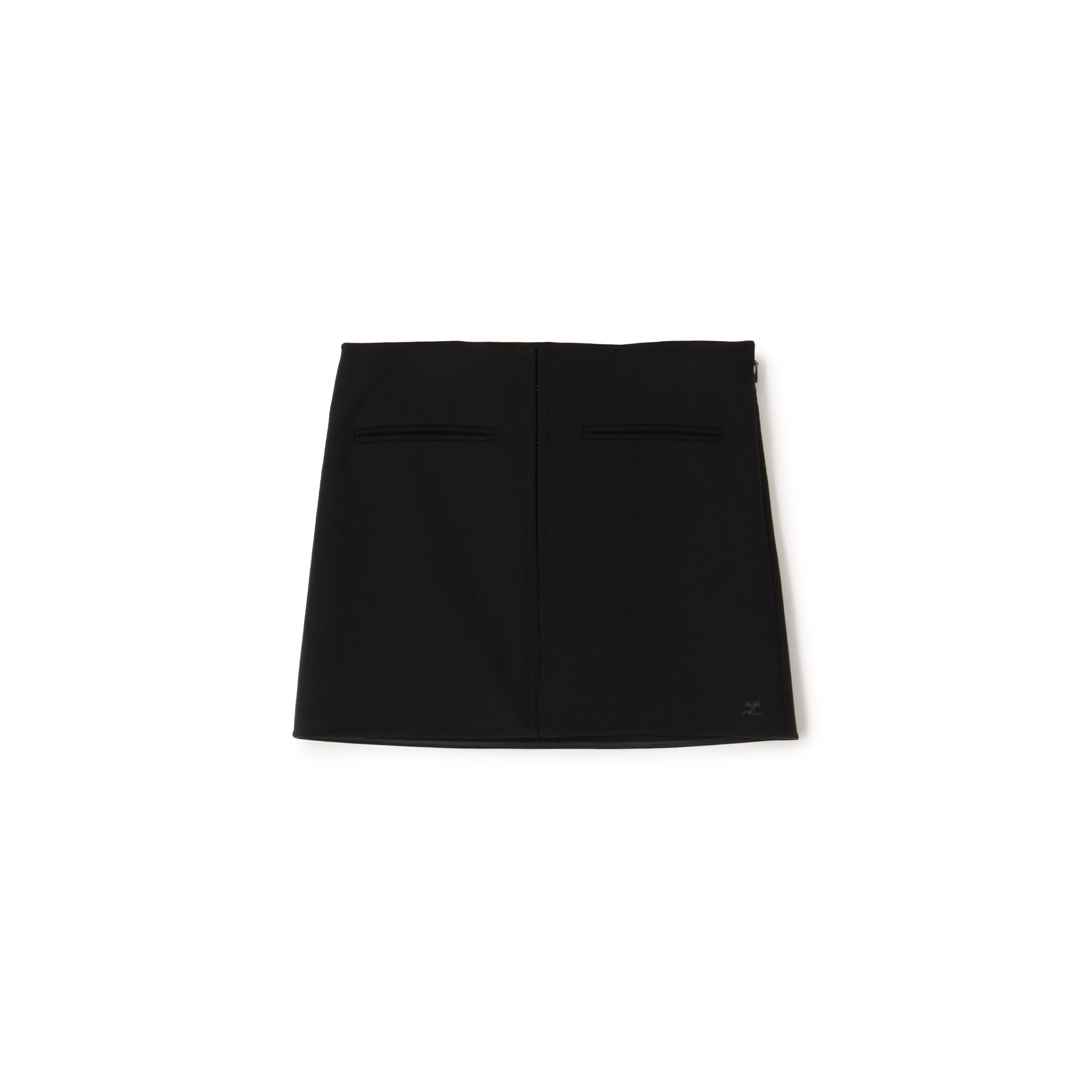 Courrèges PRE POLYWOOL MINI SKIRT