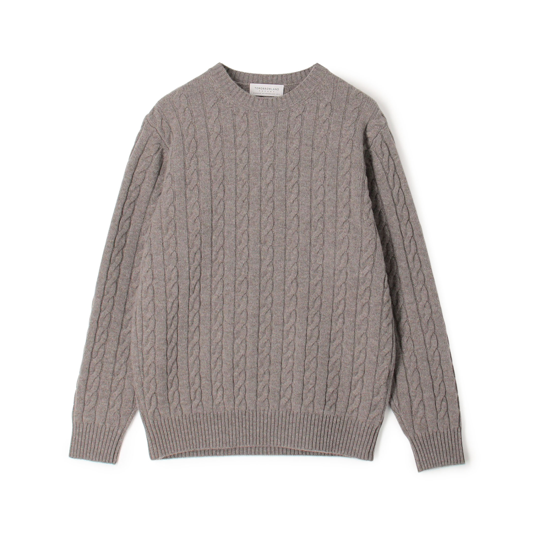 TOMORROWLAND tricot スーパーファインラムウール ケーブルニット
