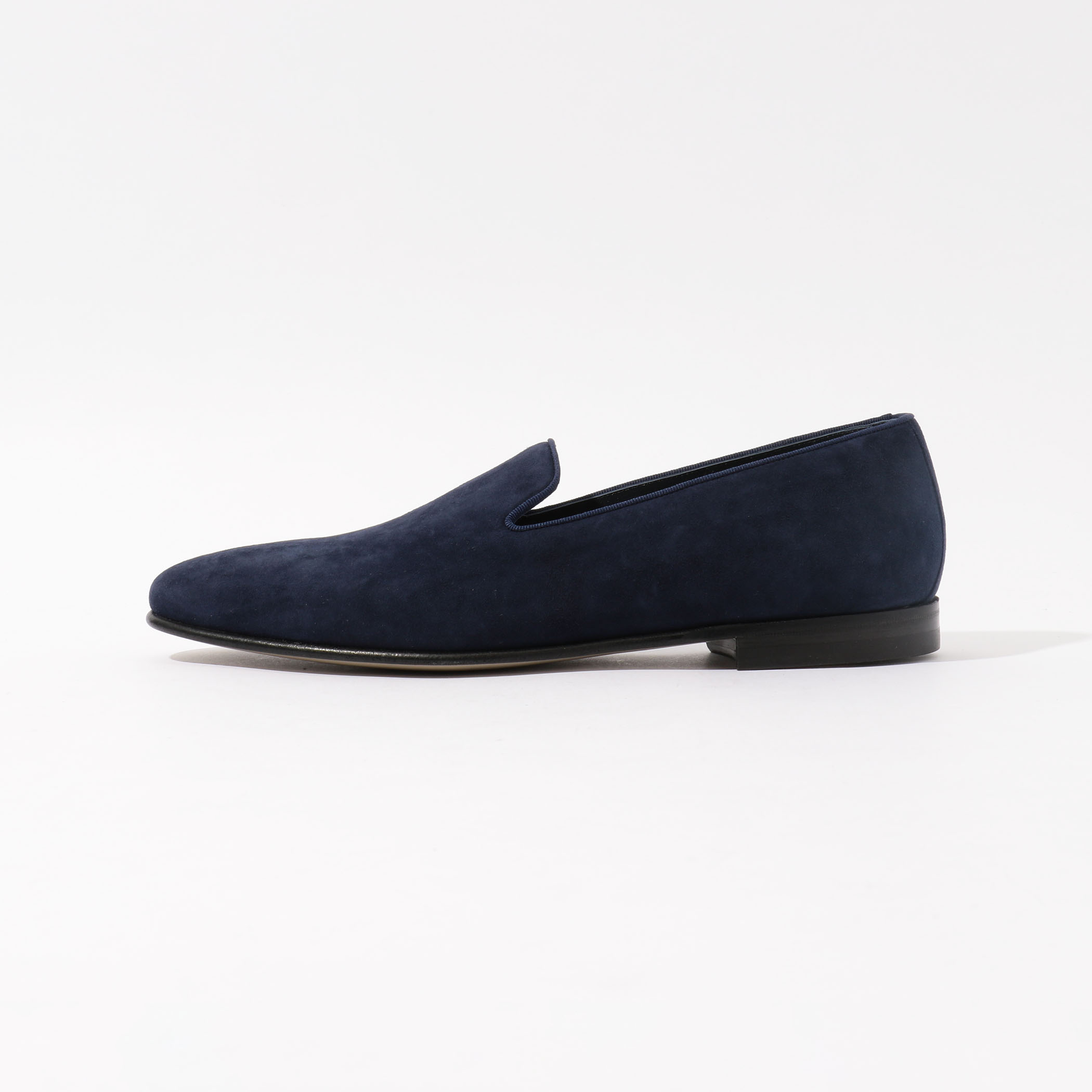MANOLO BLAHNIK イエロー スエード ローファー