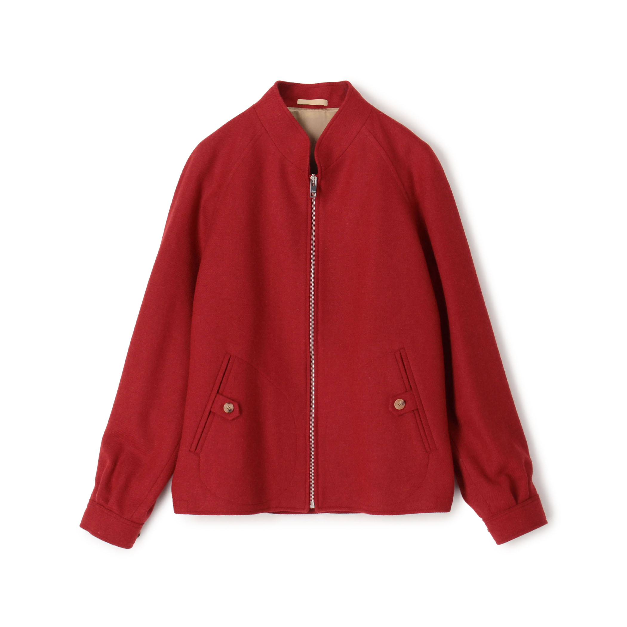 【別注】CARUSO ウール スタンドカラーブルゾン