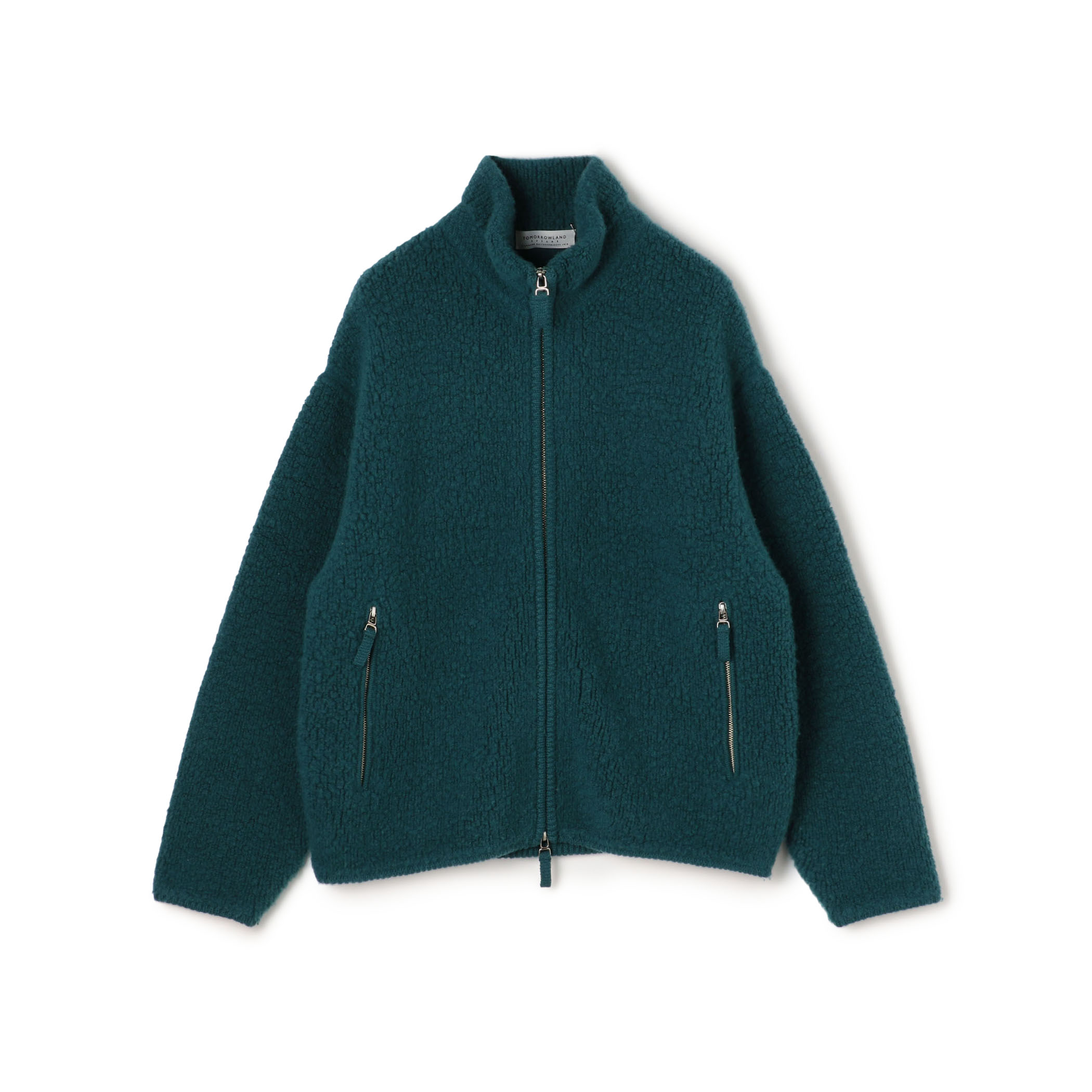 TOMORROWLAND Tricot ウールカシミヤ パイルニット ジップアップブルゾン