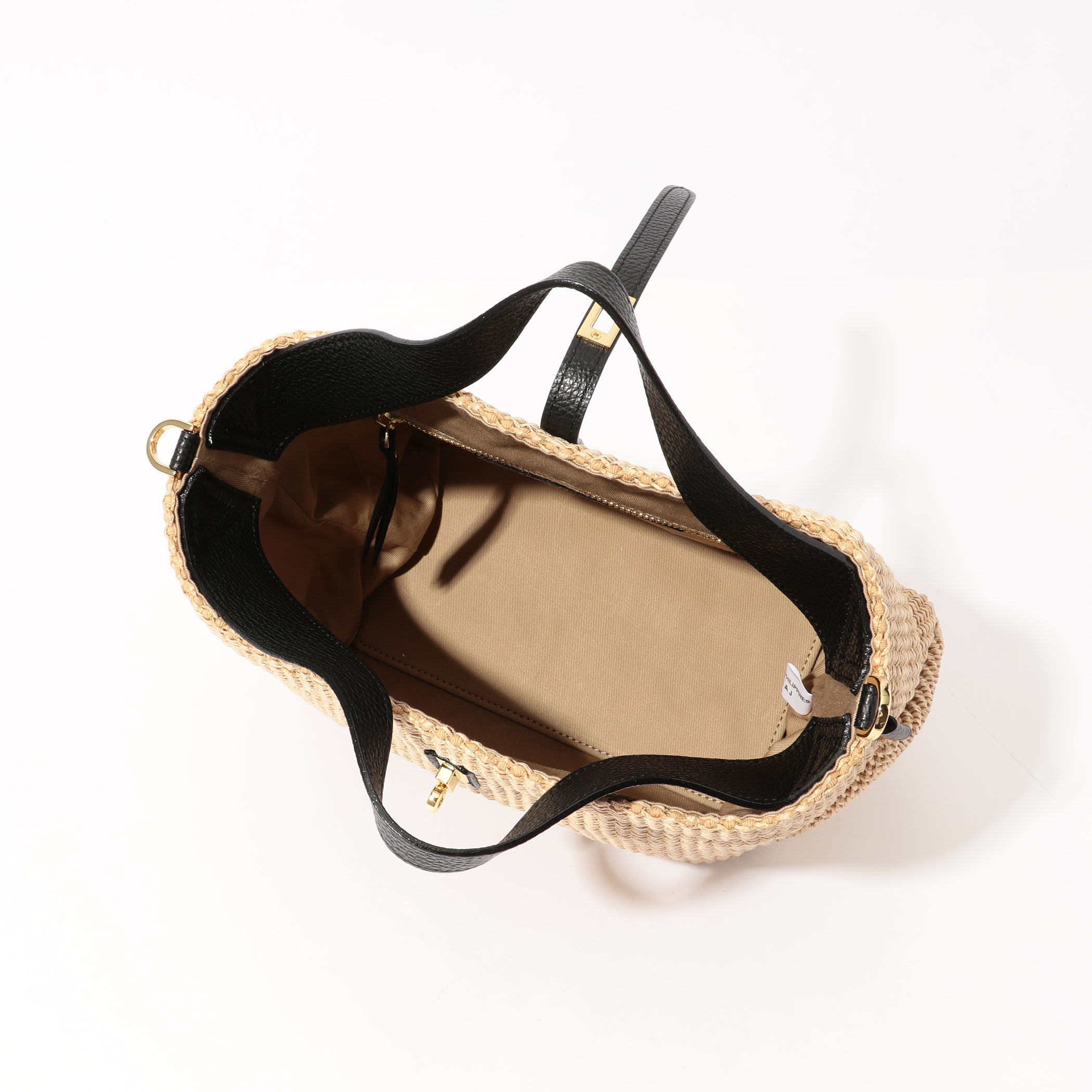 VIOLAd'ORO イタリアンラフィアシート 2WAYトートバッグ M