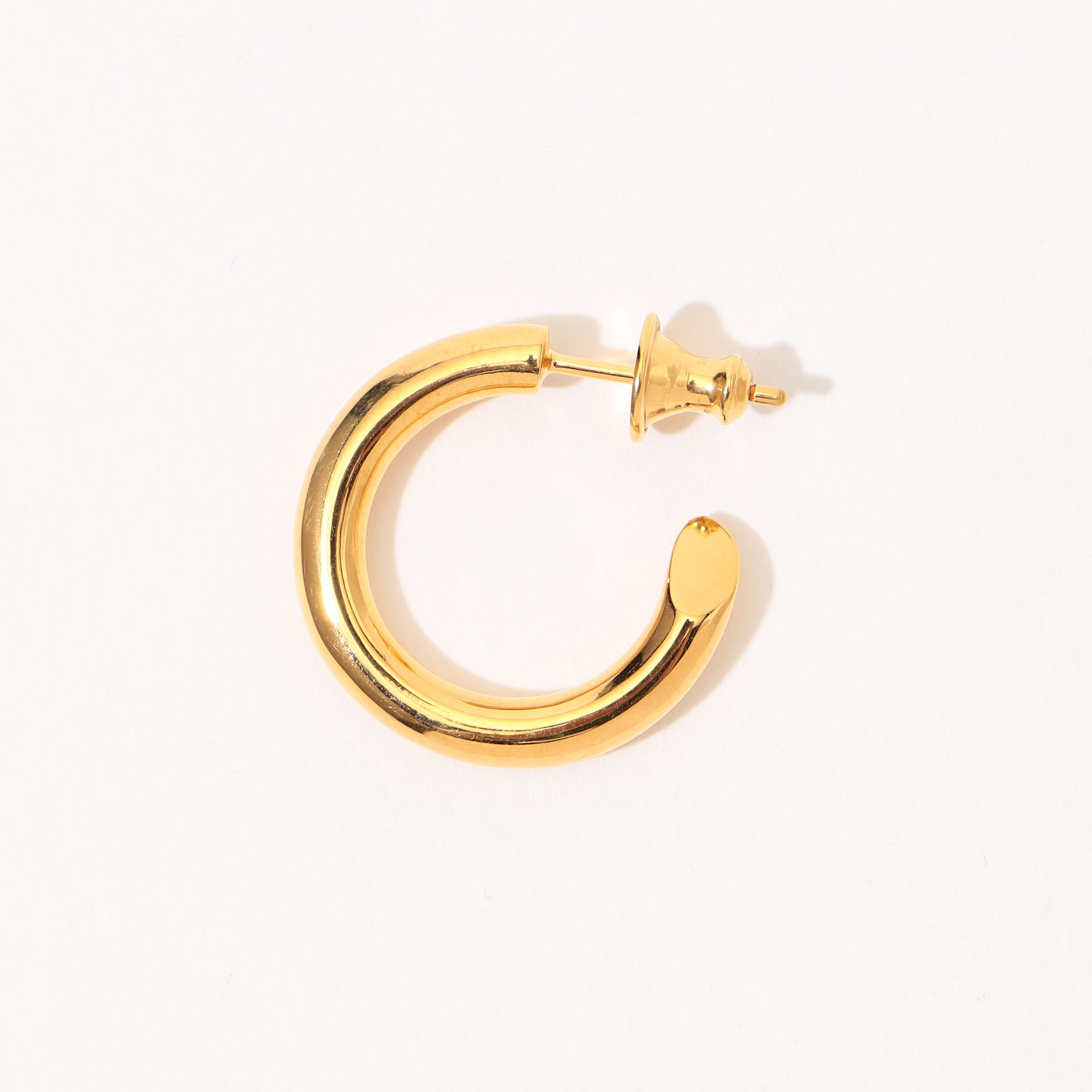 CAREERING シルバー フープピアス　501 CAREERING - 【両耳用】 FRAME 501S WHITE - フープピアス シルバー