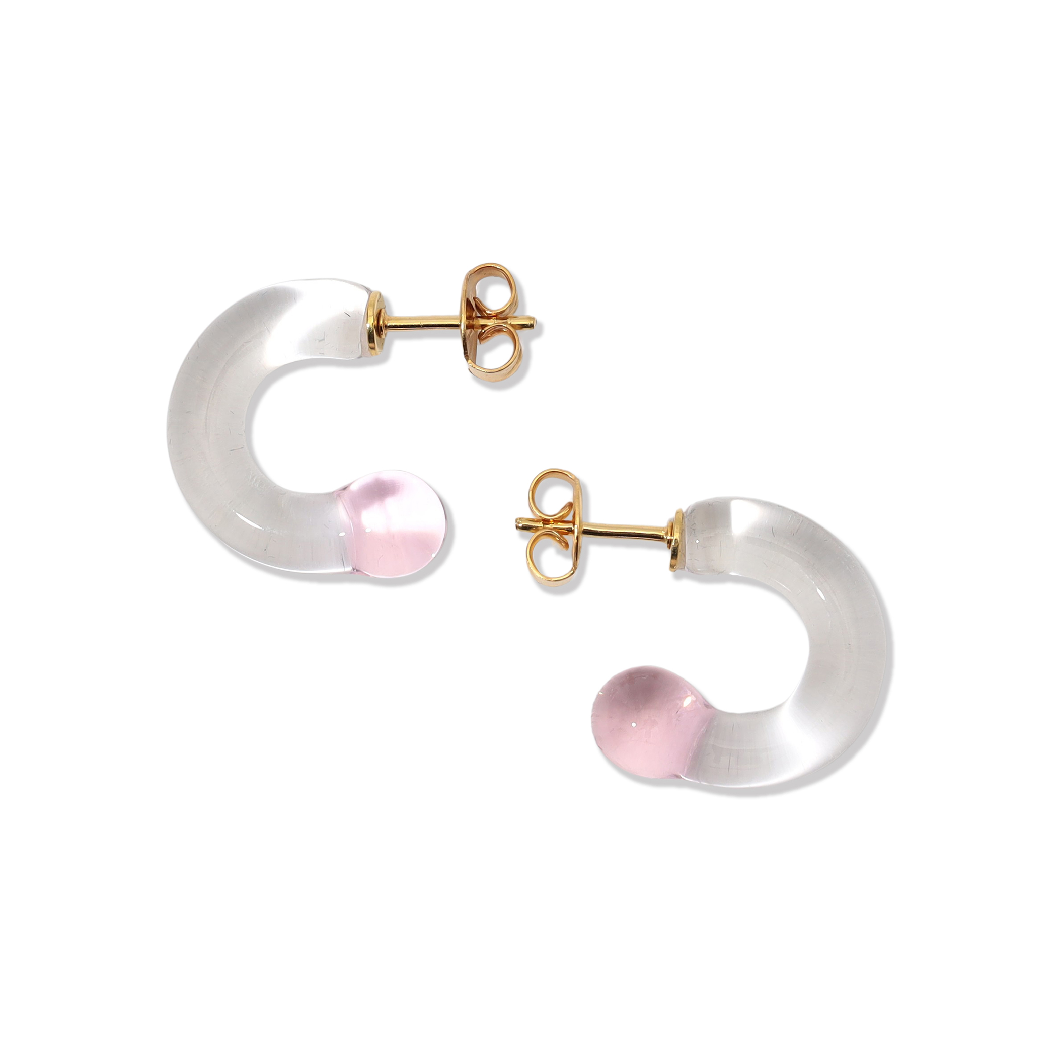 LEVENS JEWELS MINI GLASS HOOP ピアス