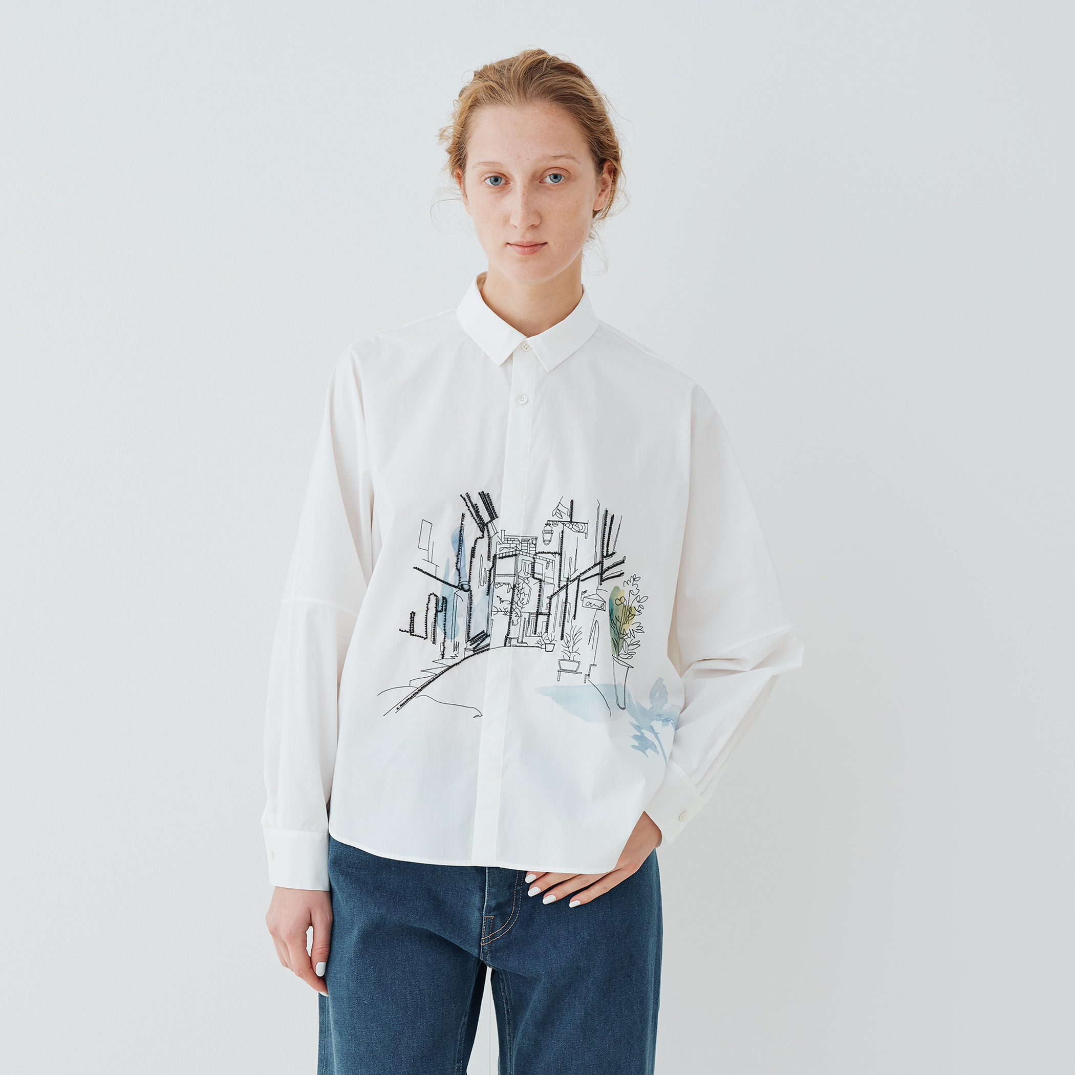 Landscape Embroidery Shirts｜トゥモローランド 公式通販