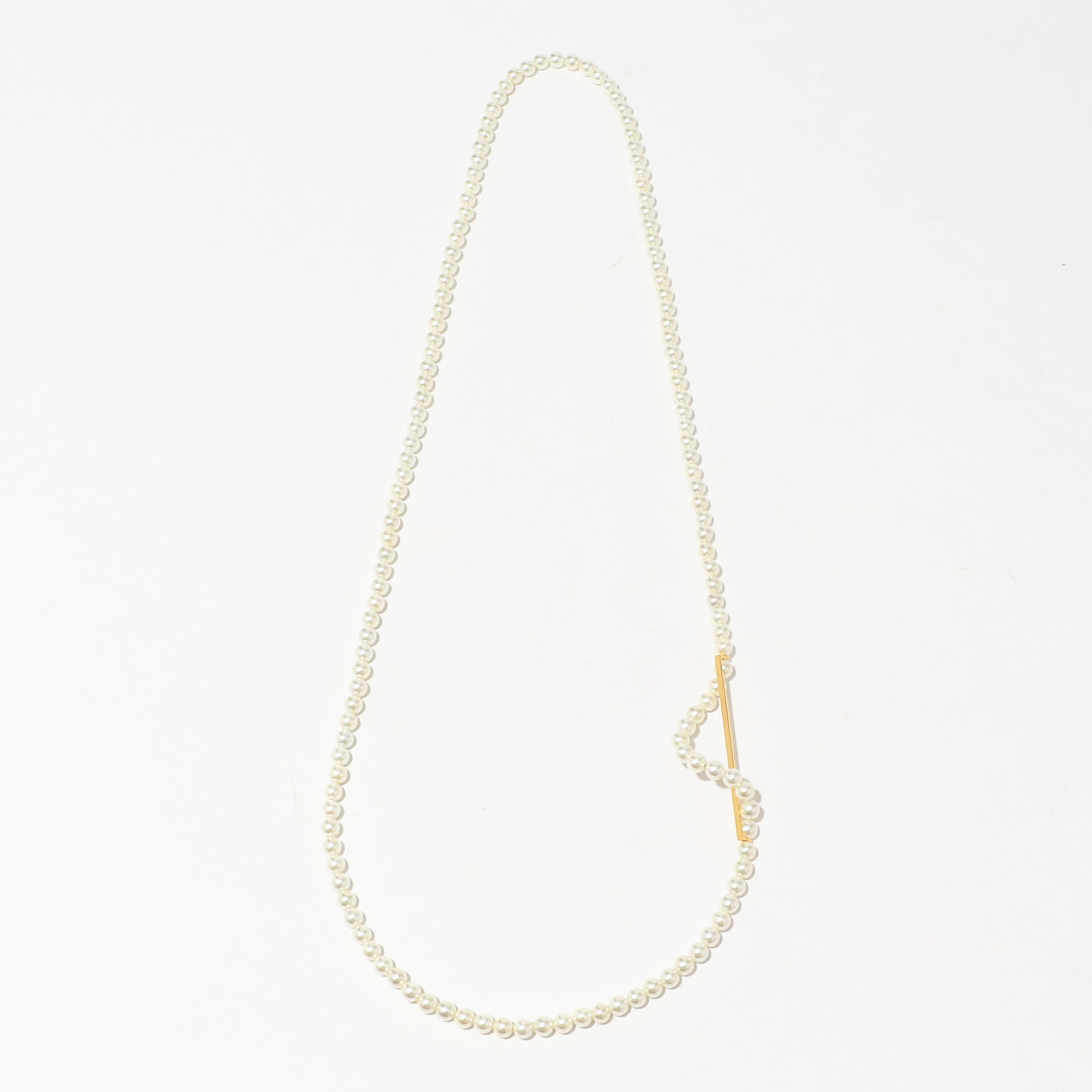別注】januka ATTACHMENT WITH PARTS BAR パールネックレス