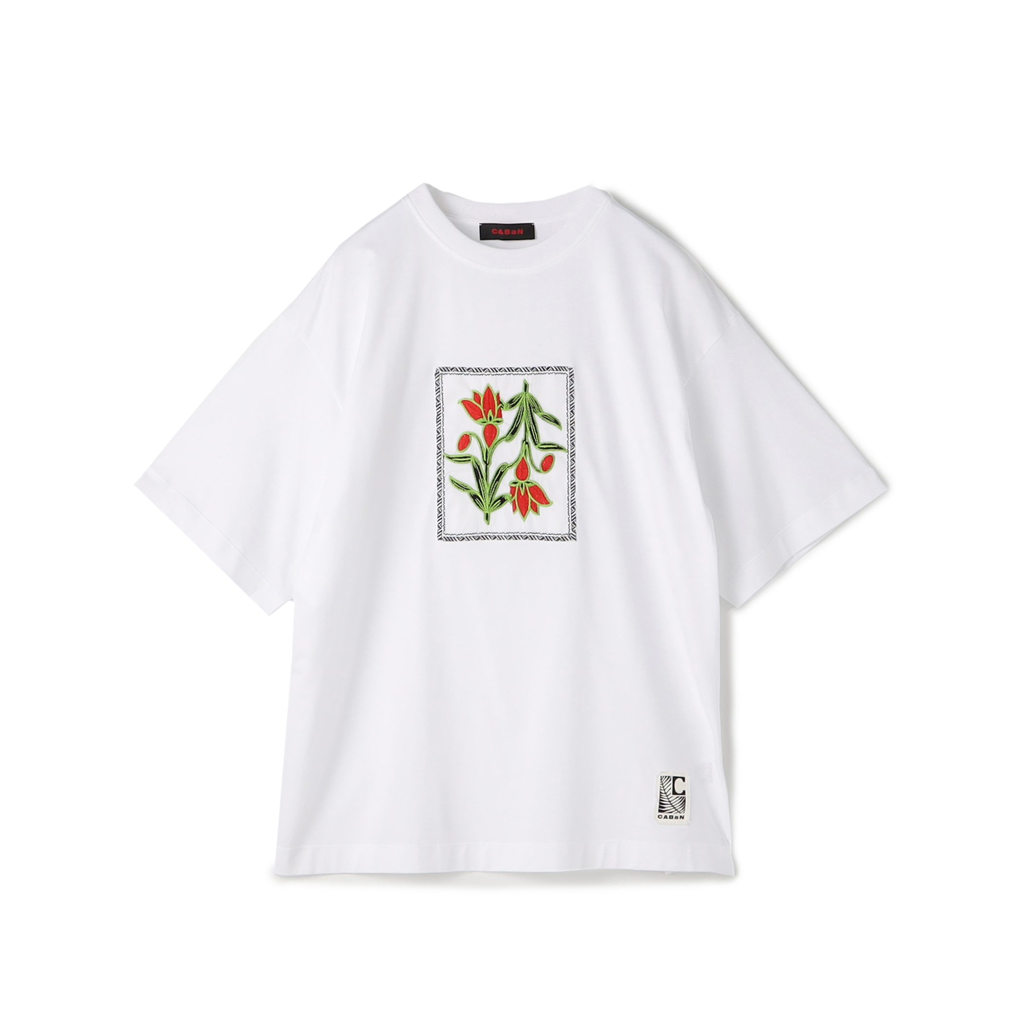 CABaN スビンコットン IBIZA エンブロイダリーTシャツ