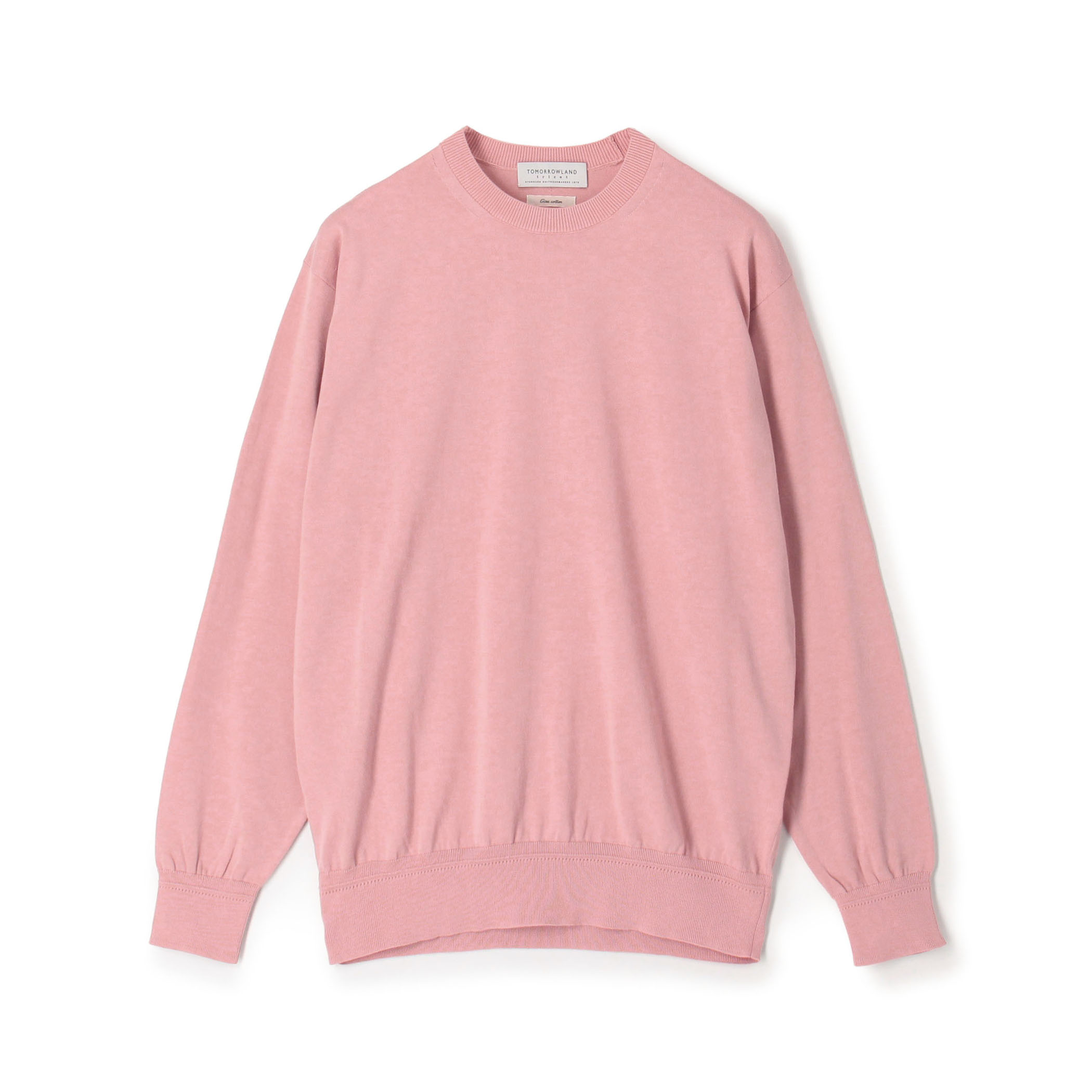 TOMORROWLAND tricot ギザコットン クルーネックプルオーバーニット