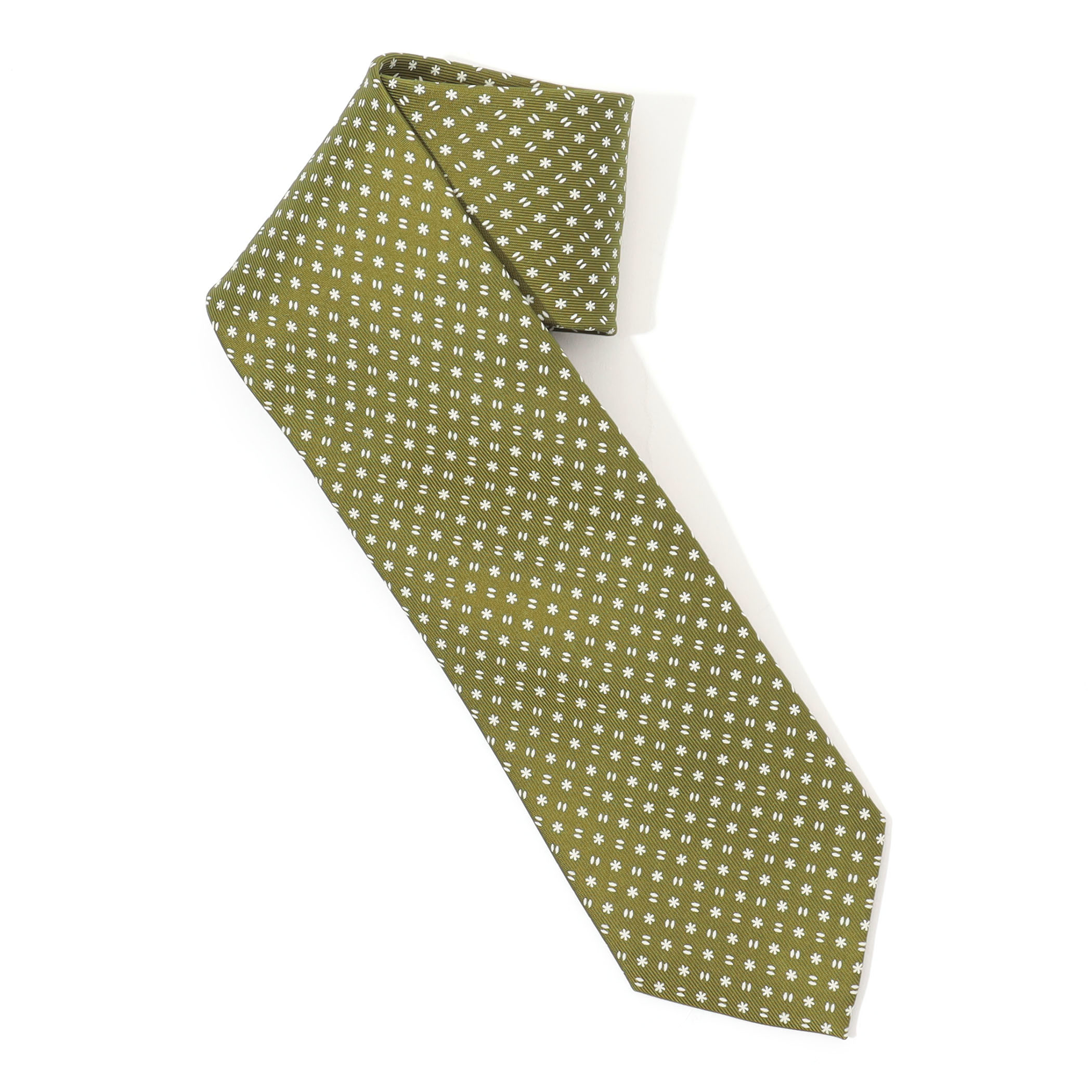 STEFANO BIGI シルクプリント 小紋柄ネクタイ