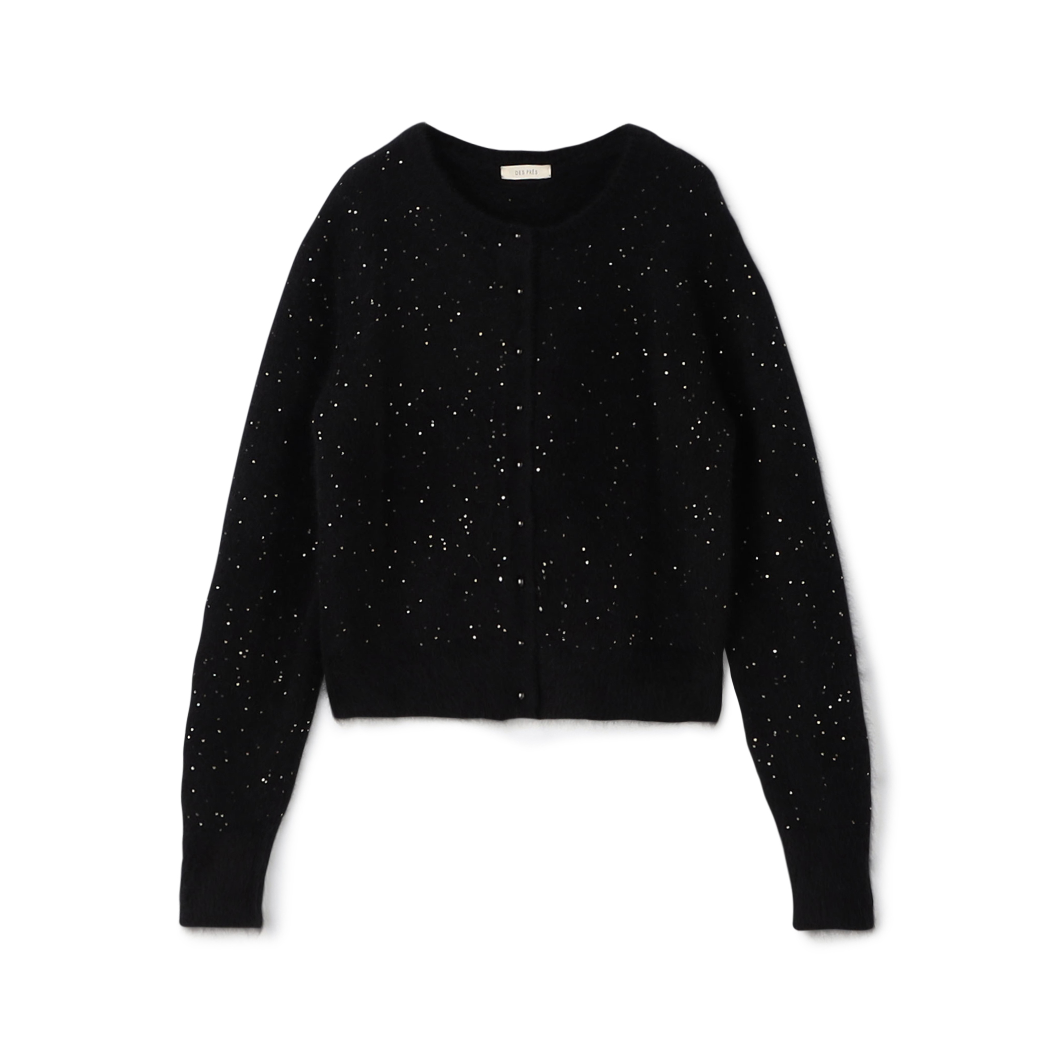 フォックスカシミヤ クルーネックカーディガン