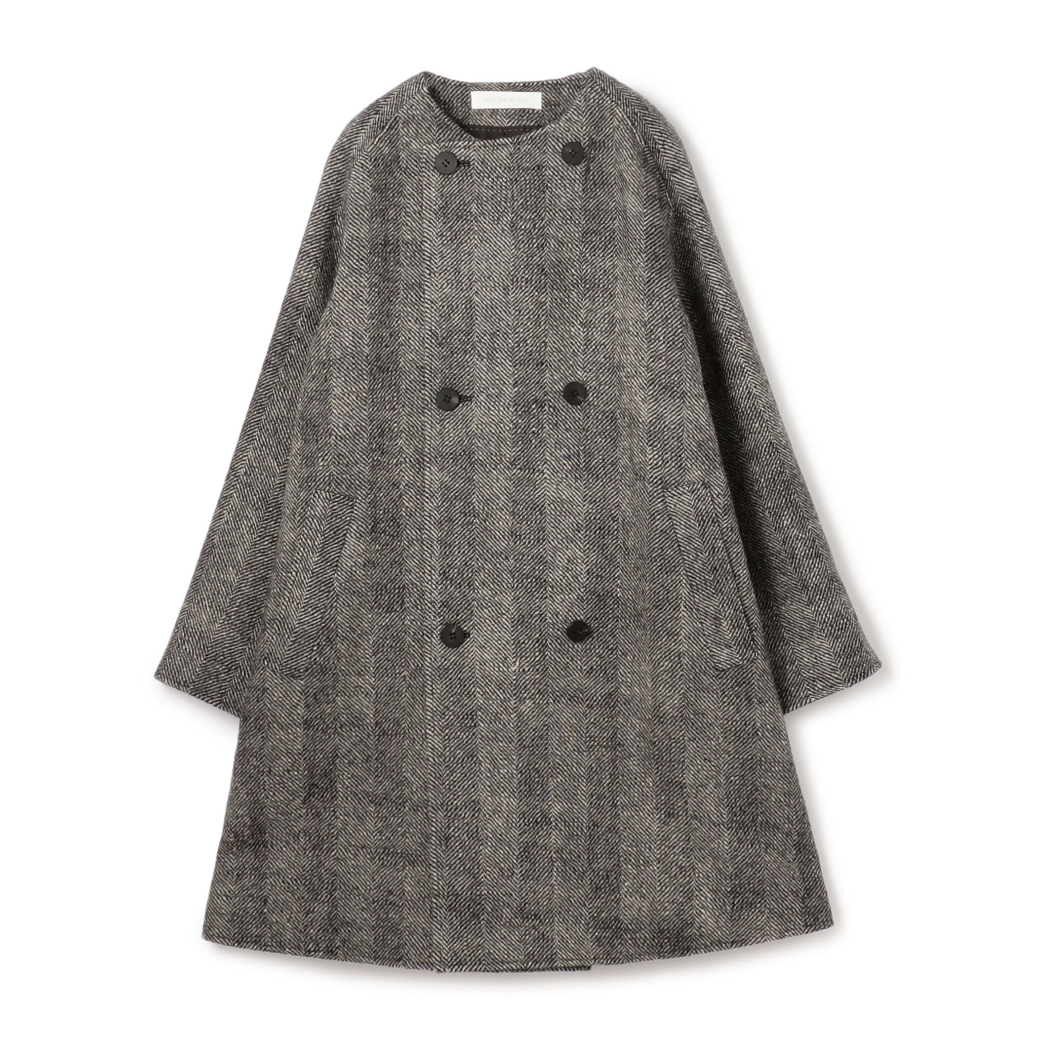 ワイドヘリンボーン カラーレストレンチコート