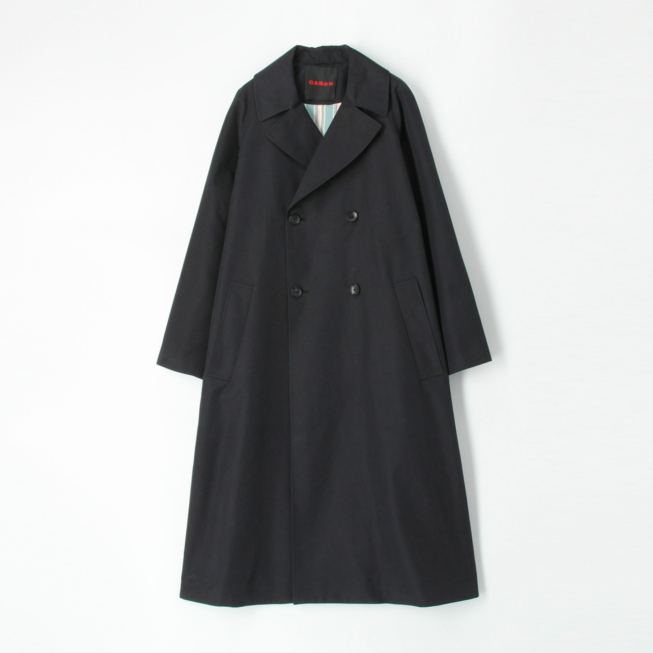 CABaN コットンポリエステルシャンブレー オーバーサイズトレンチコート