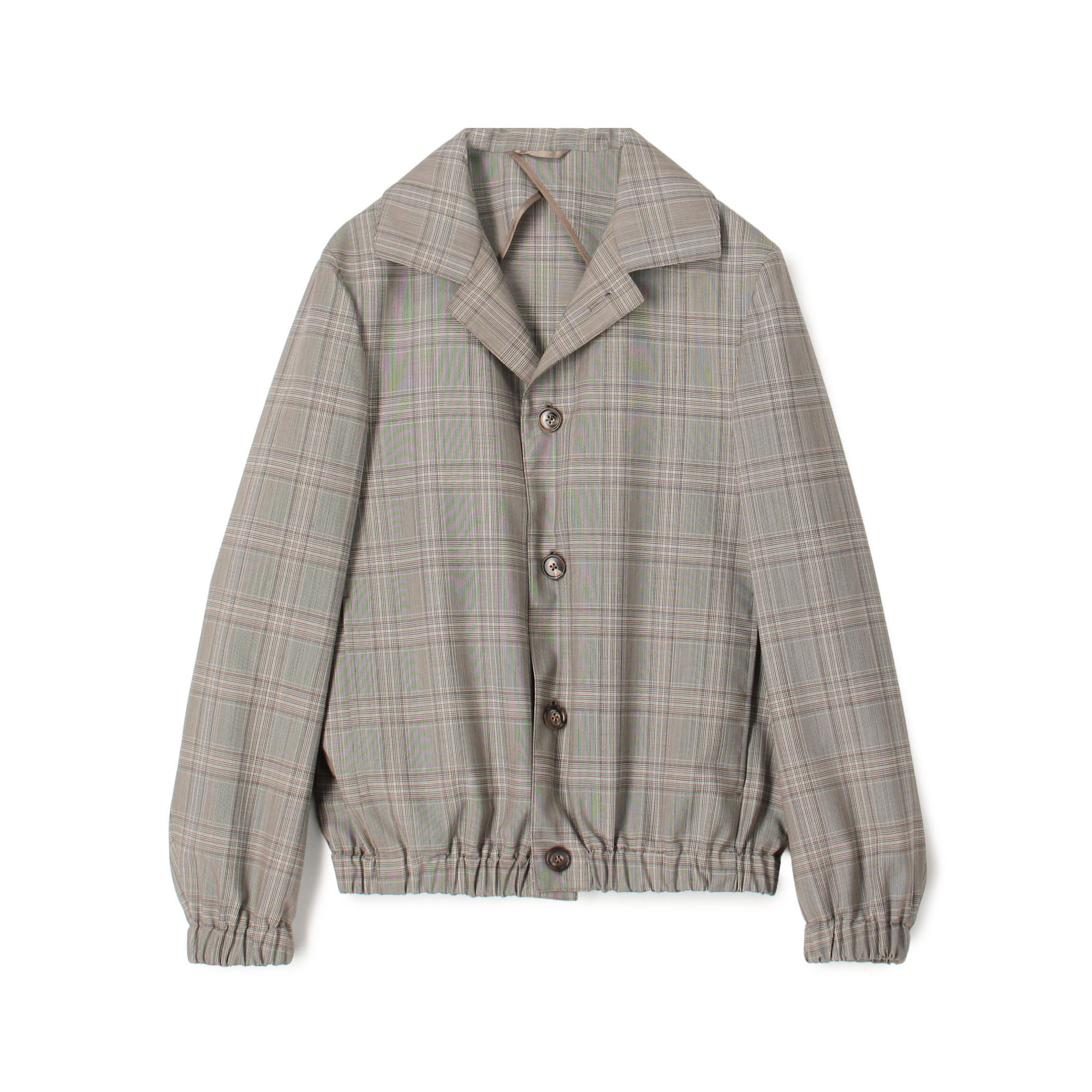 Belvest ウールモヘヤ チェックブルゾン