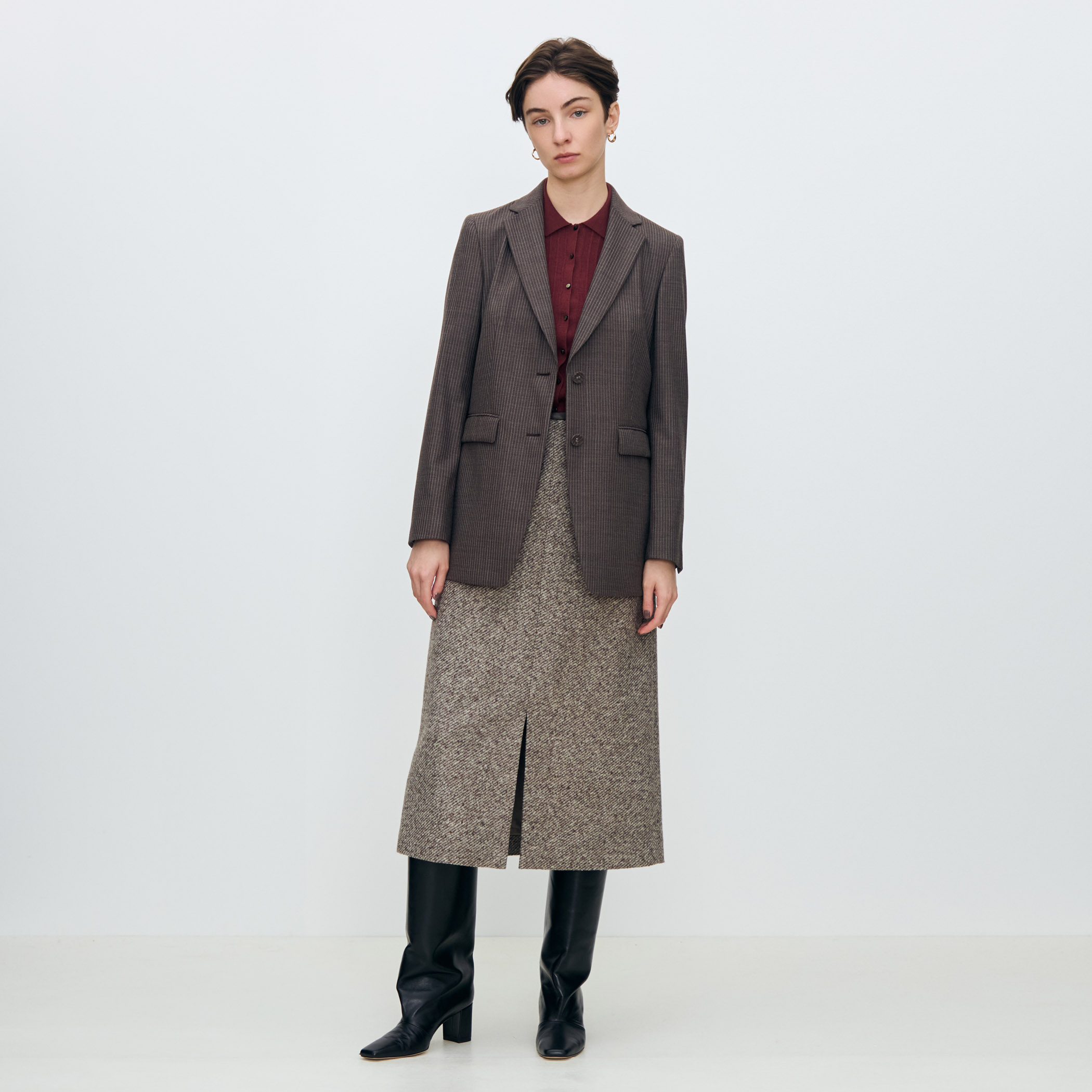 シングルトラックストライプ 2Bテーラードジャケット