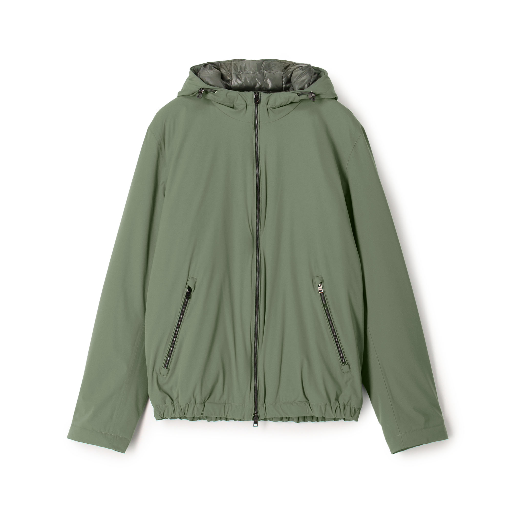HERNO ナイロンストレッチ フーデット ブルゾン