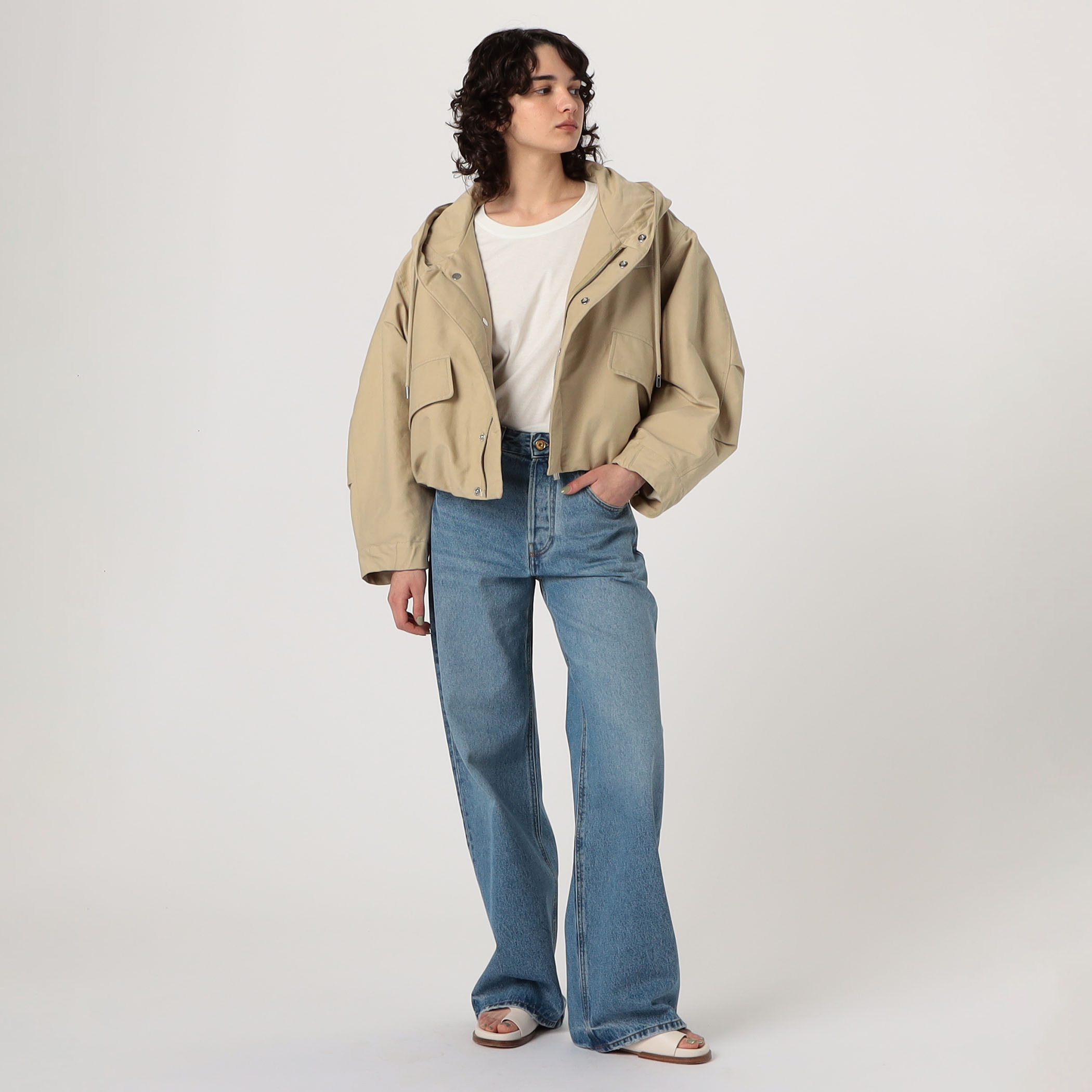 24ss JACQUEMUS ブルゾン JACQUEMUS LA PARKA COURTE ナイロン フーディーブルゾン