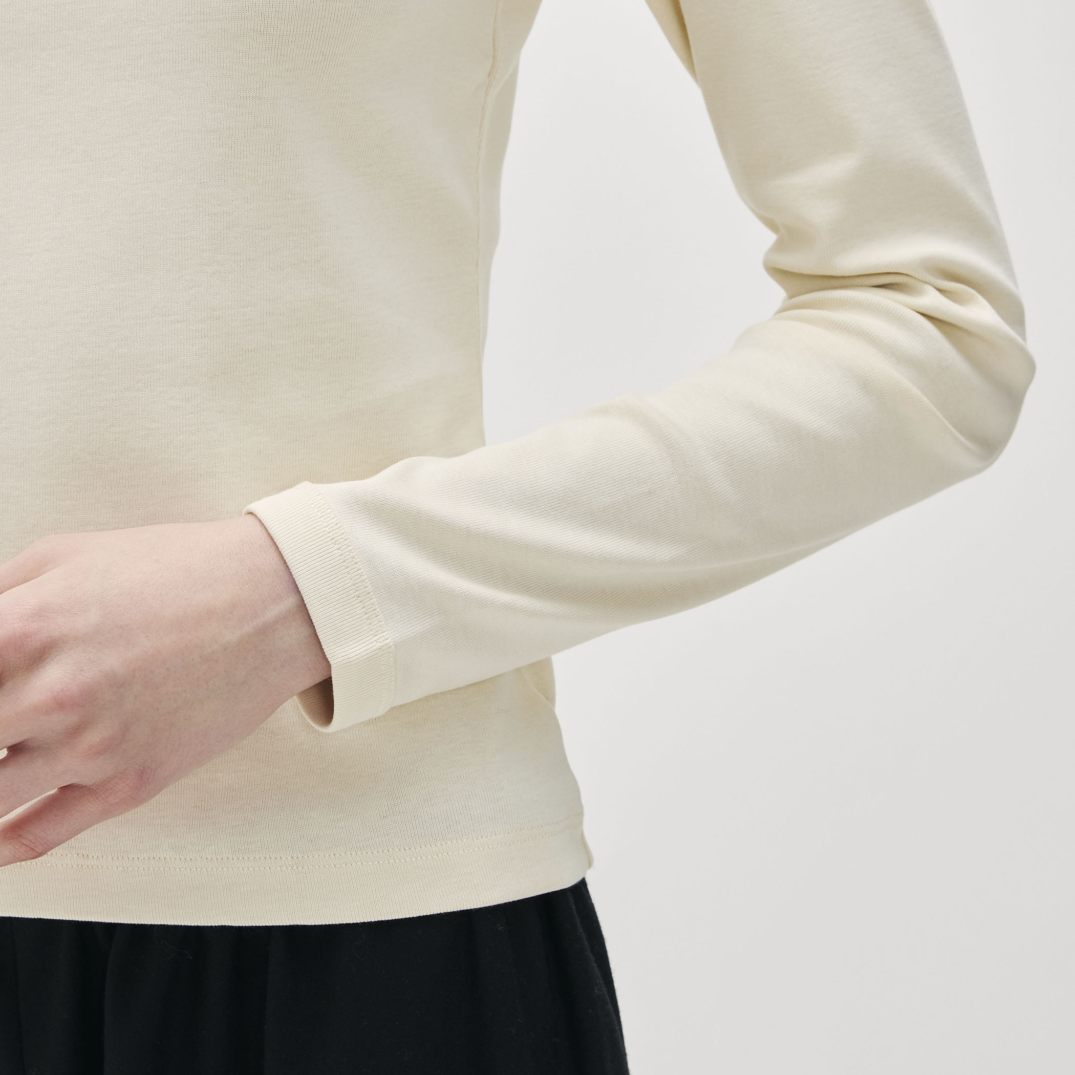 FLORE FLORE MAX TEE コットン ロングスリーブTシャツ