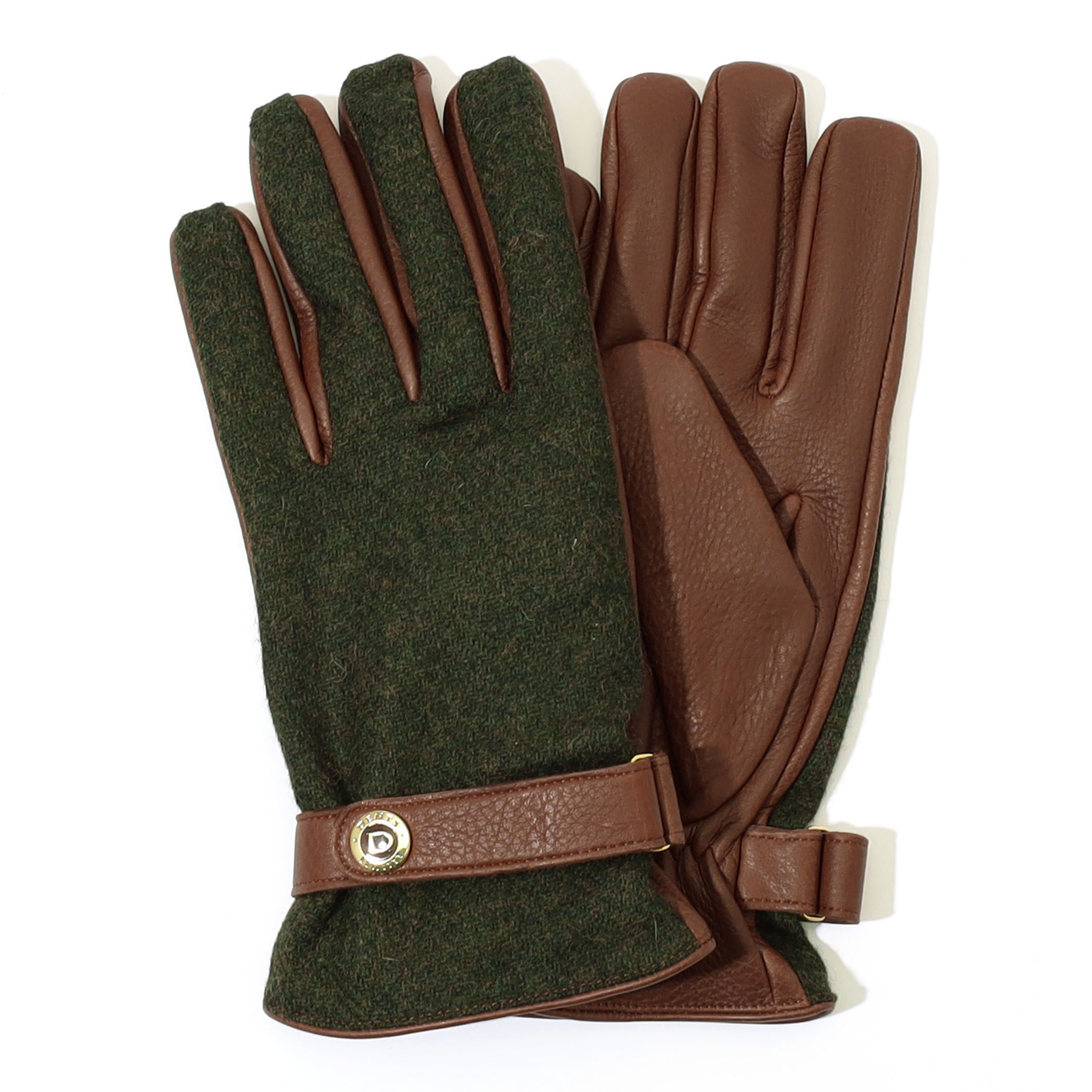 DENTS BELMONT ウールツイード×ディアスキン グローブ