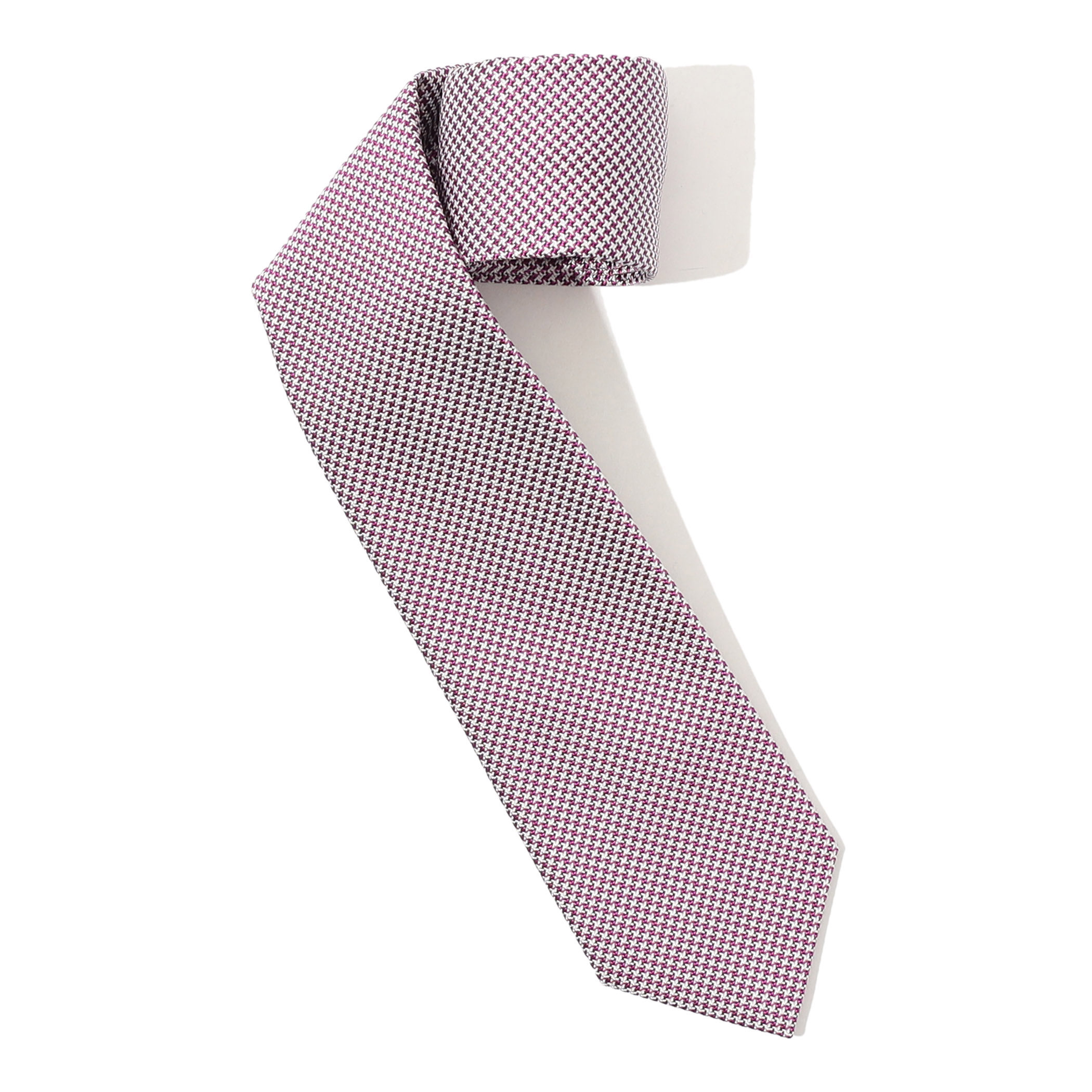 Seaward & Stearn シルク ハウンドトゥースネクタイ
