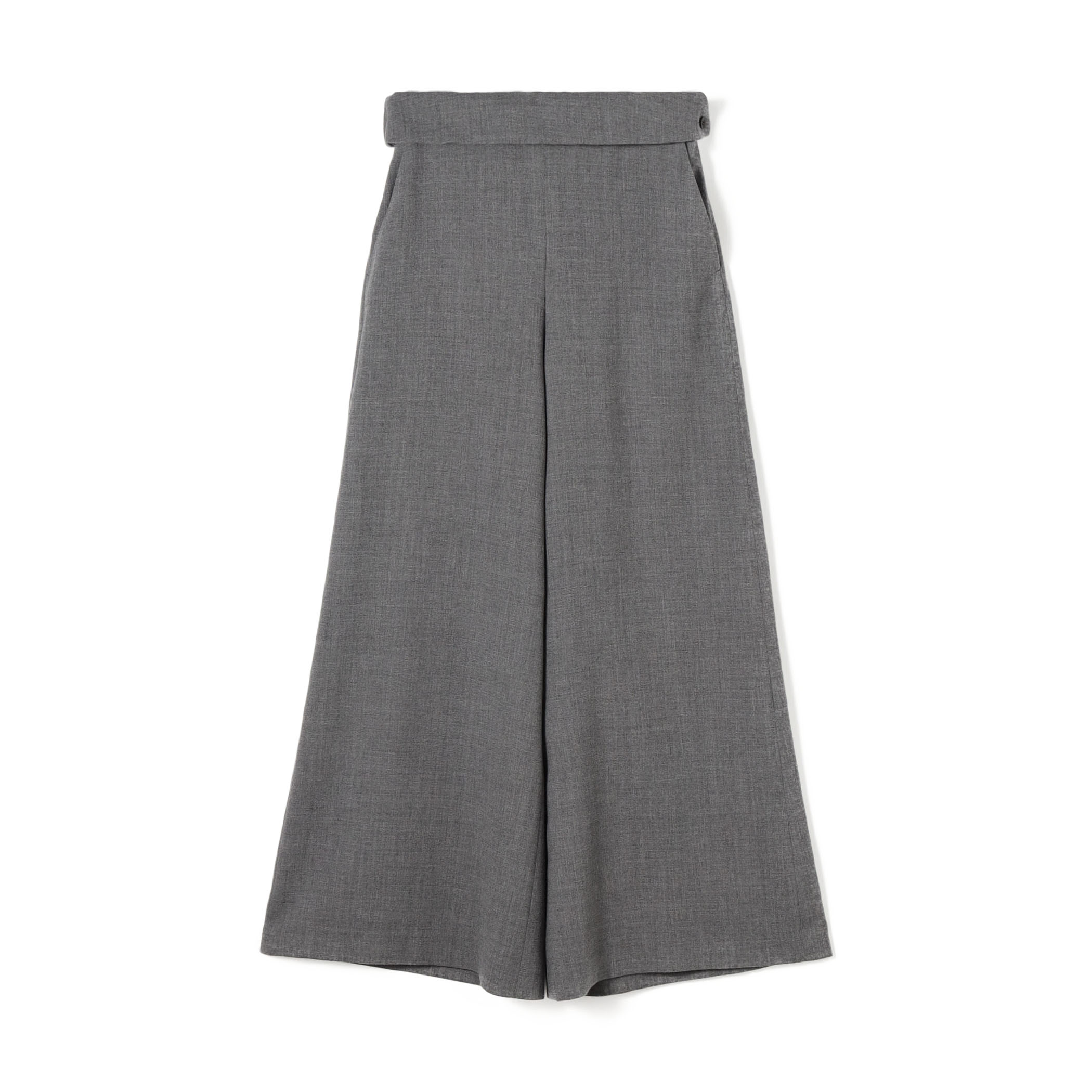 ウールジョーゼット ワイドフレアパンツ