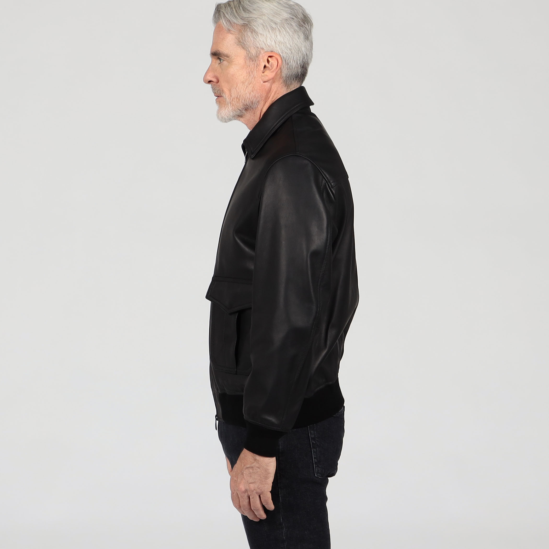 UTA　EMMETI AKRON ラムレザー ブルゾン　M ブラック EMMETI TOMORROWLAND別注ラムレザーブルゾンAKRON