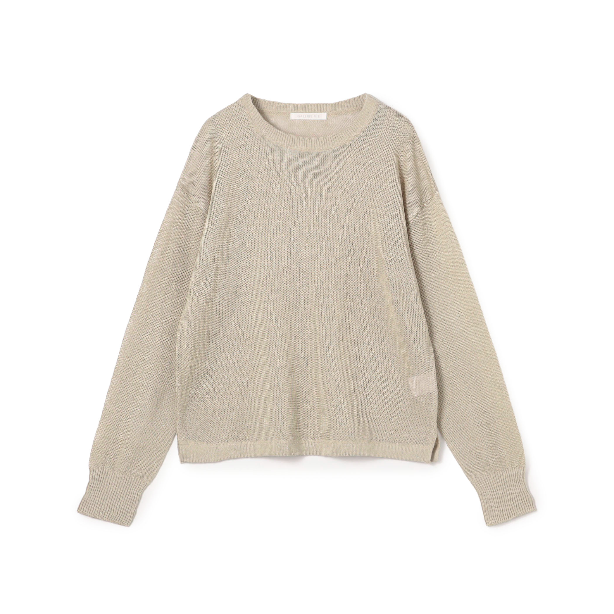 リネンコード クルーネックプルオーバー