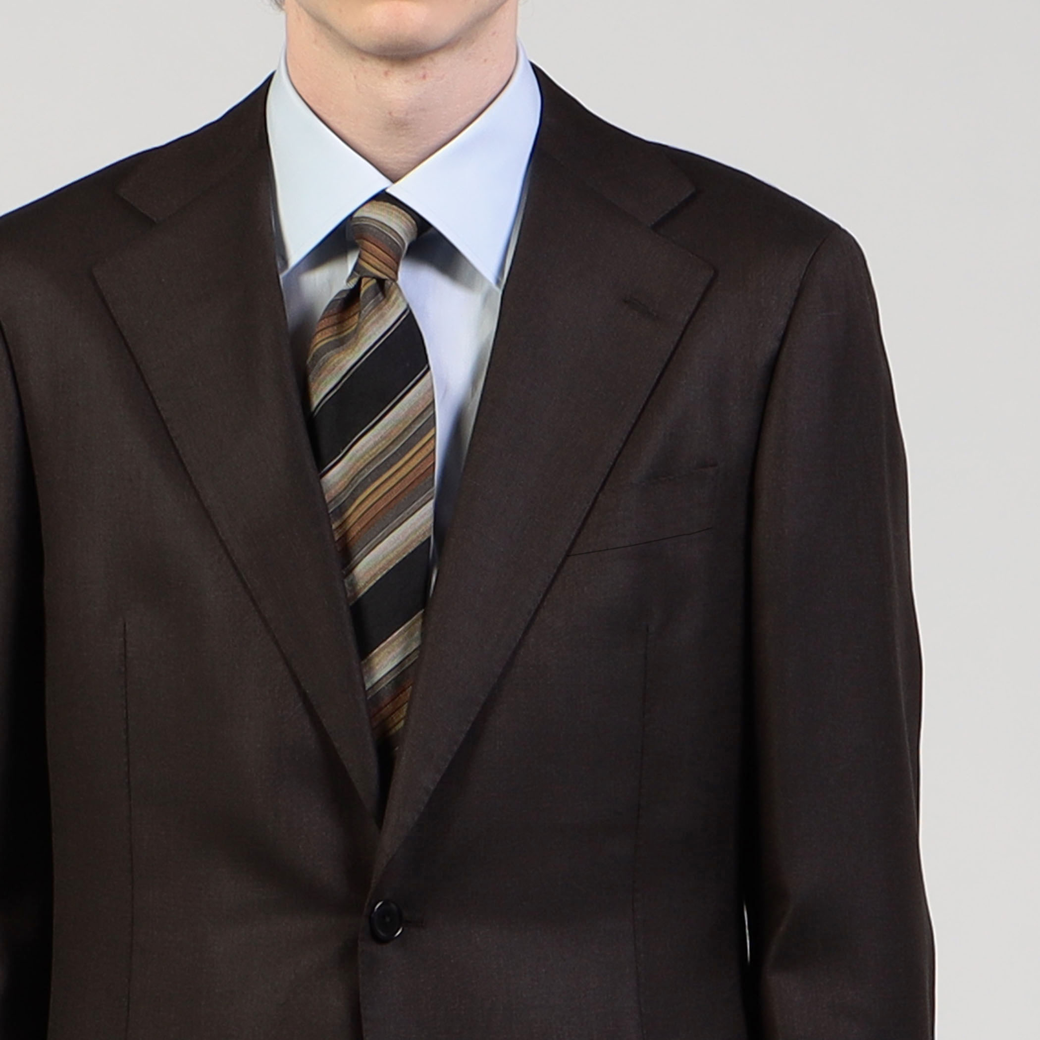 ウールシルク シングルブレステッド3Bスーツ SHANG E.Zegna