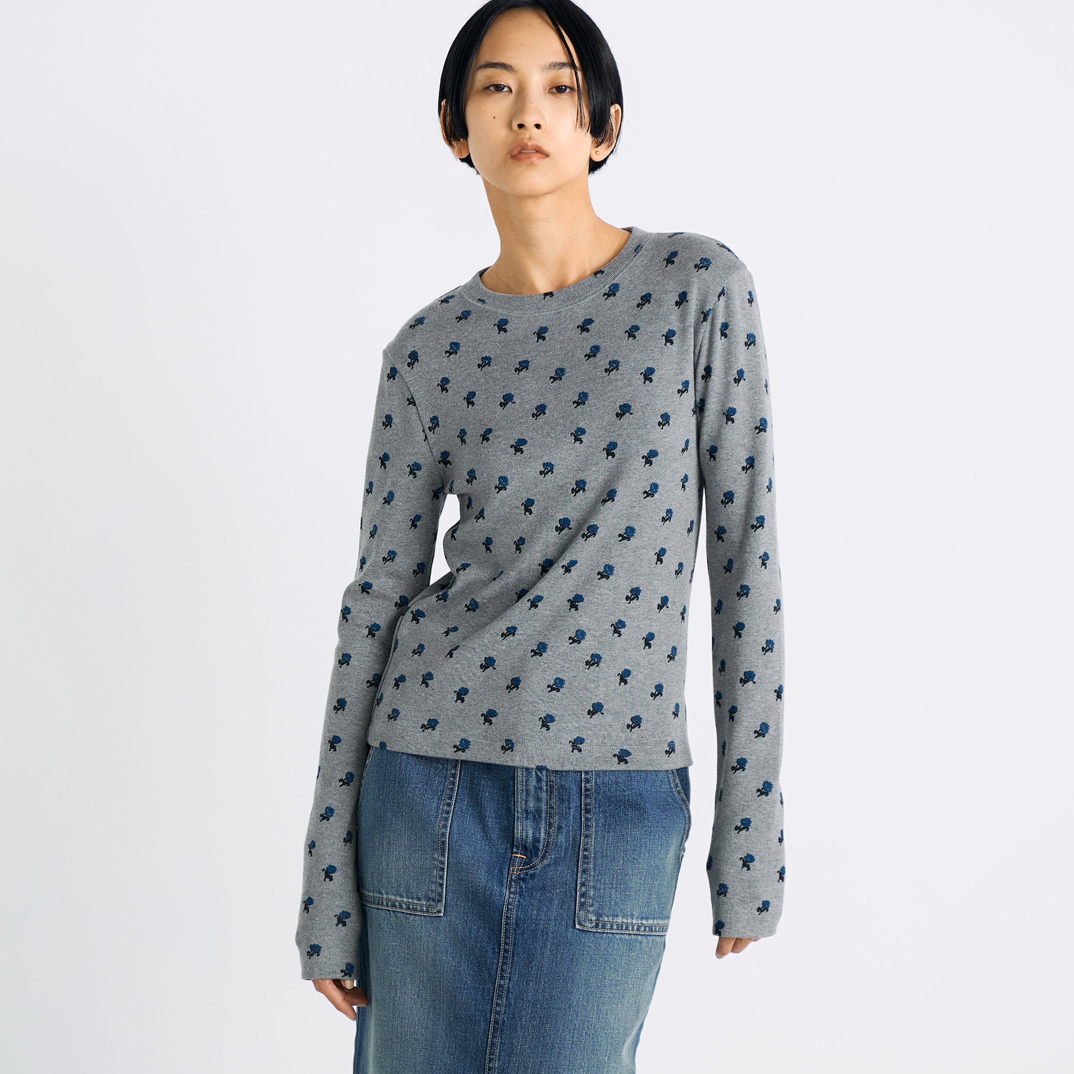 vv　7/8 THE LIGHT フラワープリントロングスリーブ vv様専用 7/8 THE LIGHT フラワープリントロングスリーブ