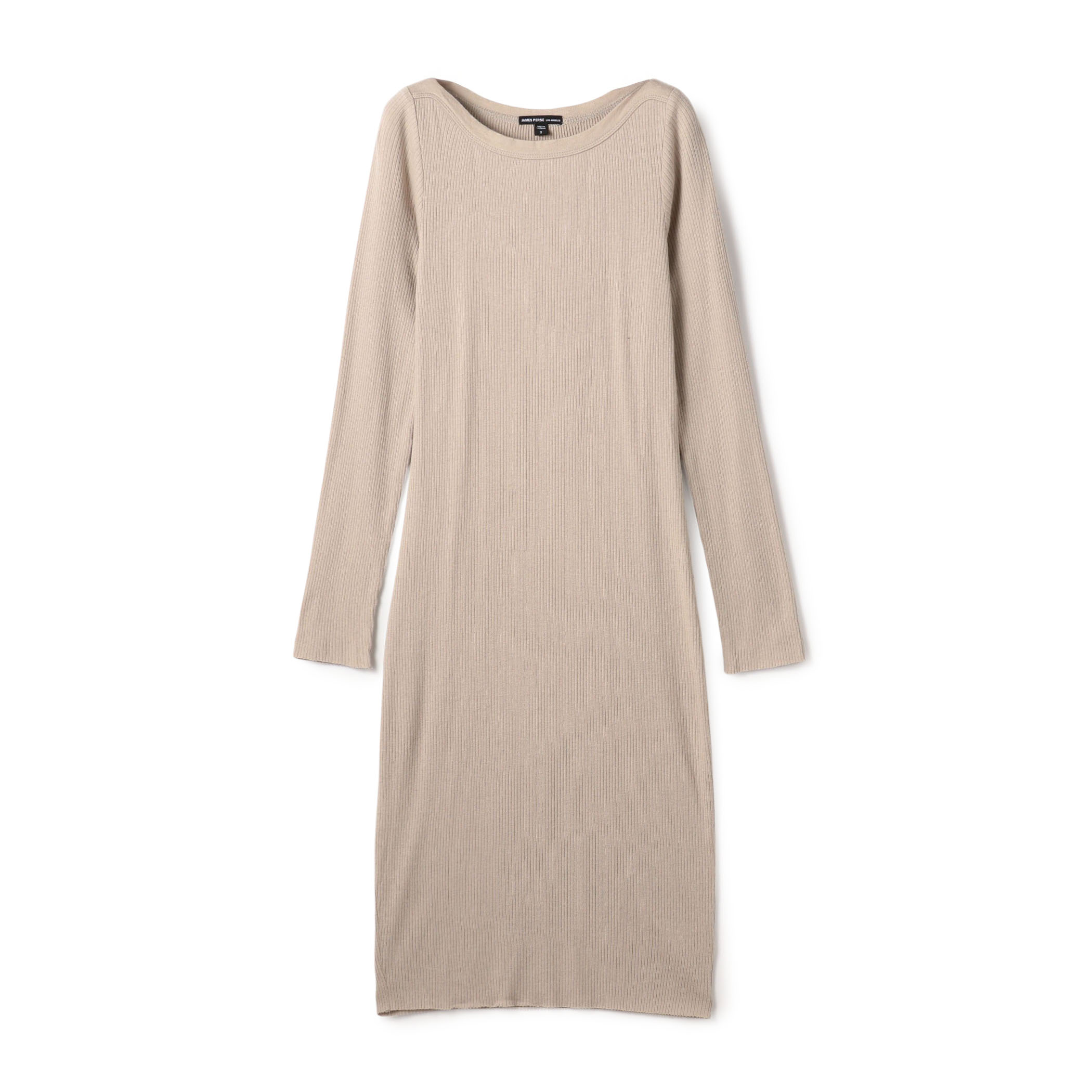 コットンカシミヤリブ クルーネックワンピース WTTR6781