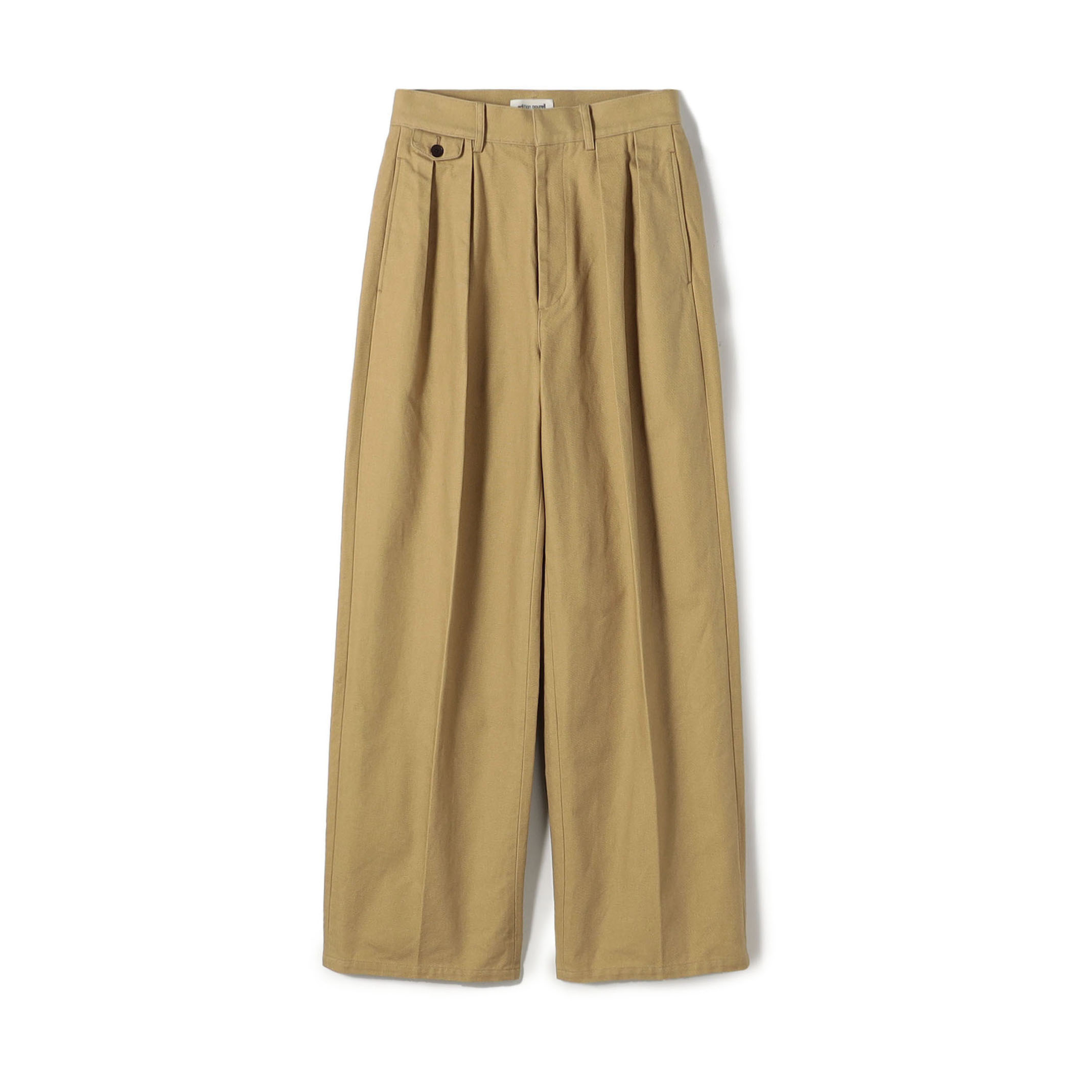 edition pourell ビンテージコットン タックパンツ