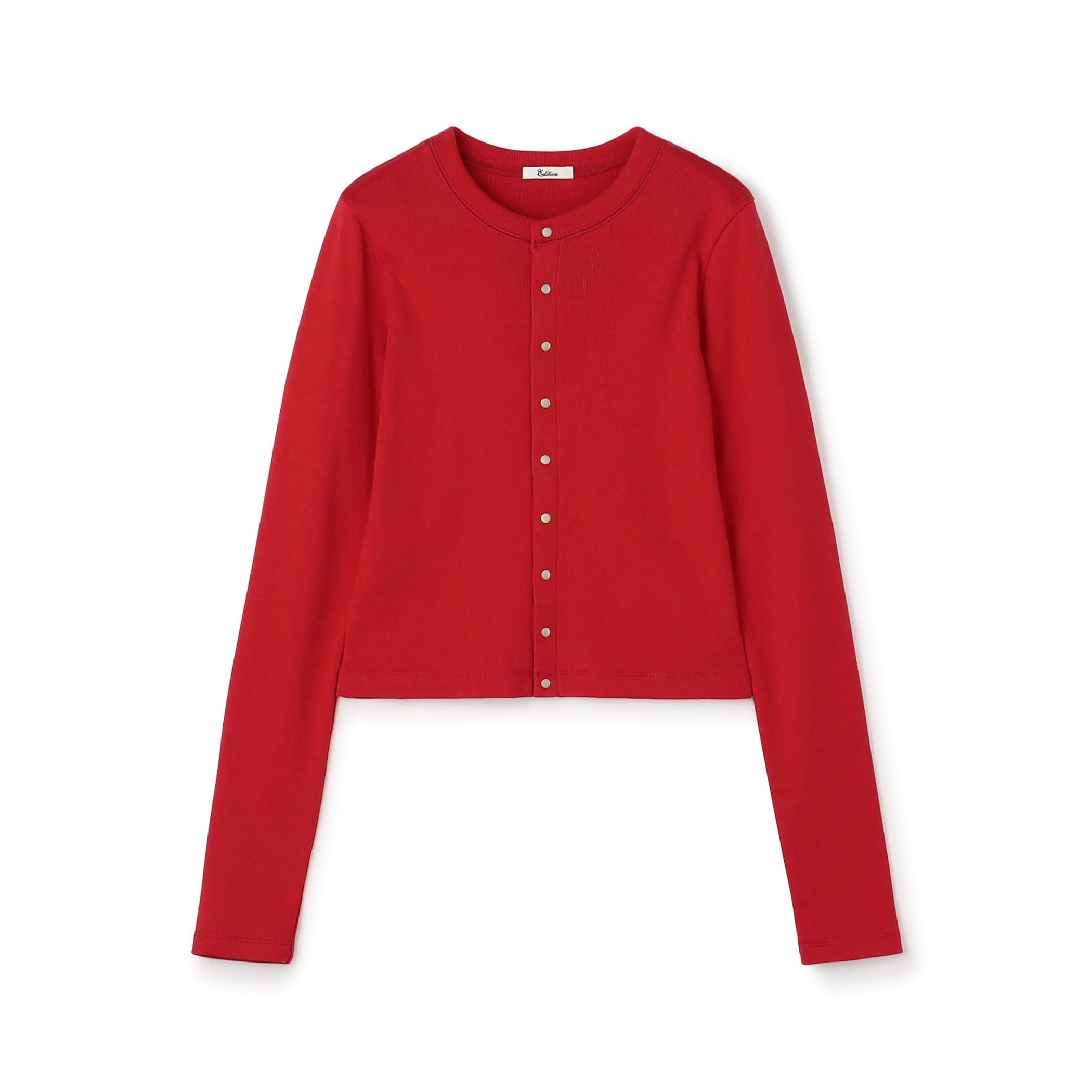 コットンモダールフライス カーディガン