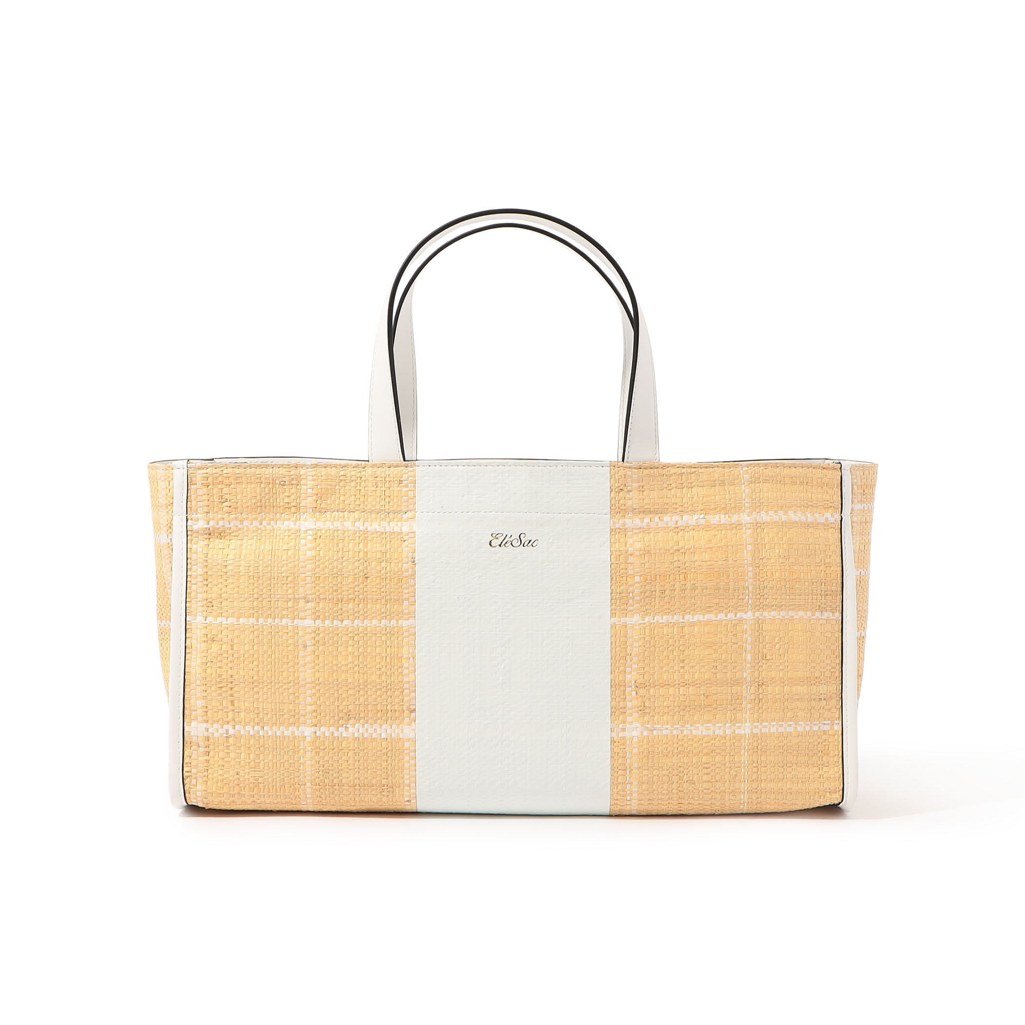 Ele`Sac CHECK WIDE TOTE バッグ