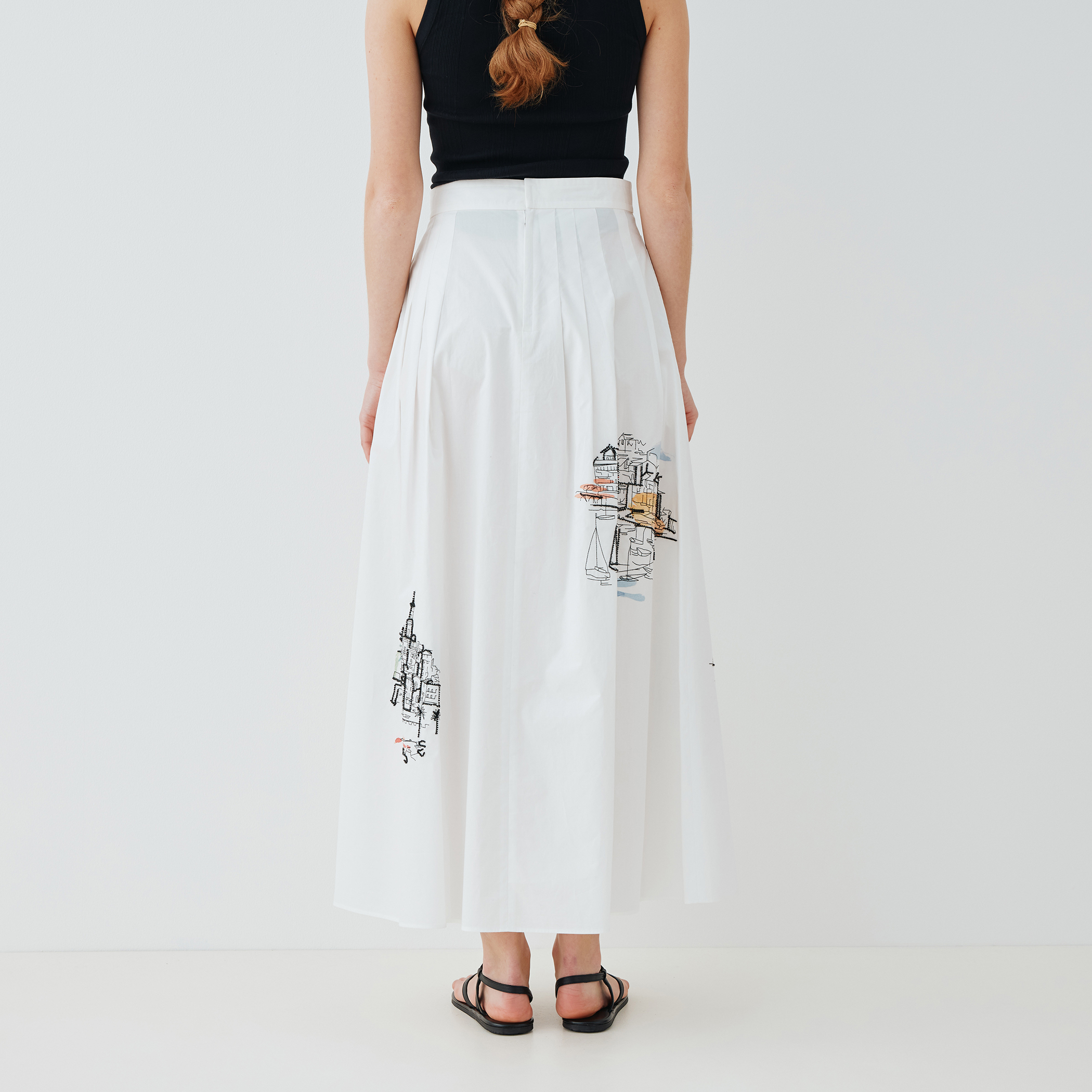 Landscape Embroidery Skirt｜トゥモローランド 公式通販