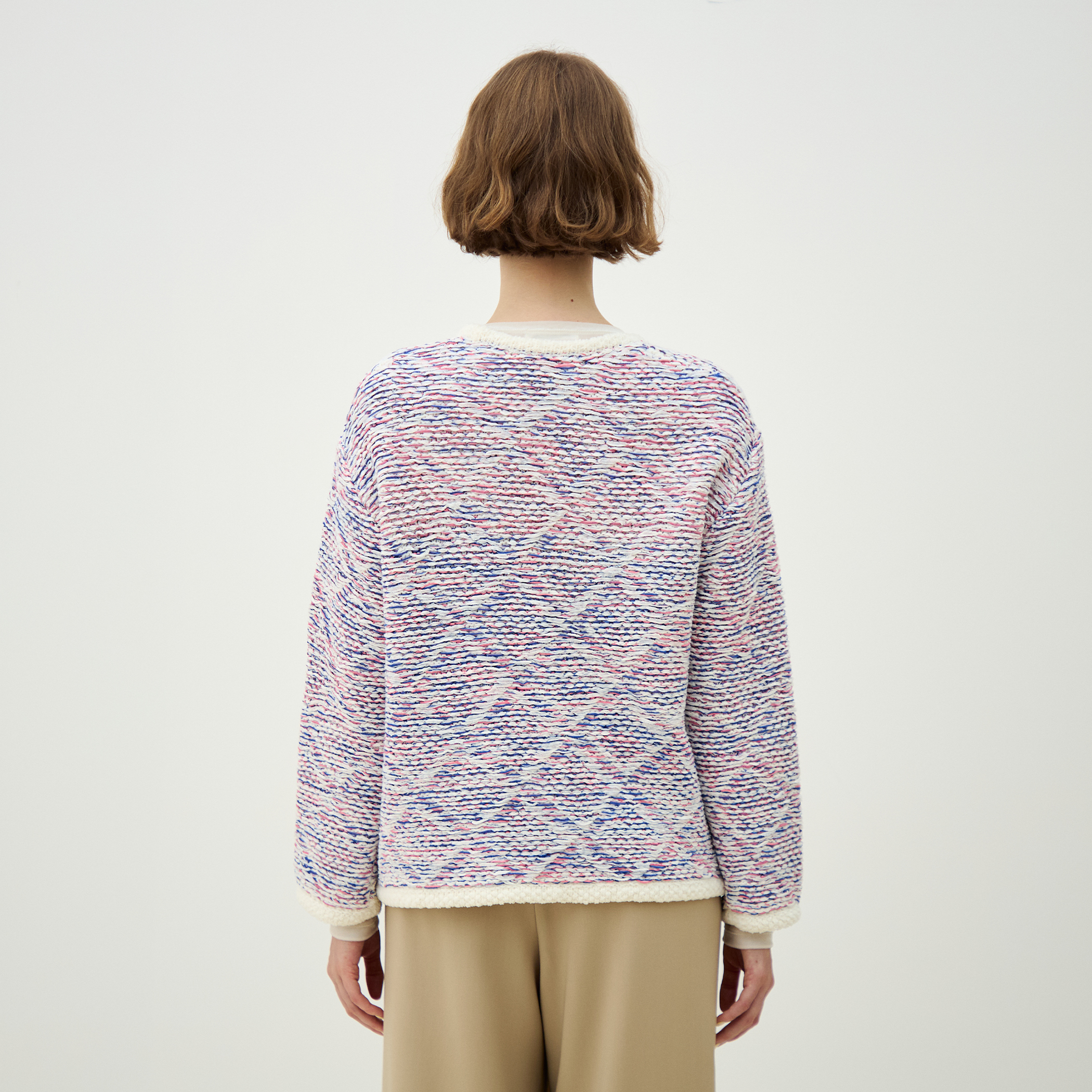 スレッドジャカード Vネックカーディガン｜トゥモローランド 公式通販