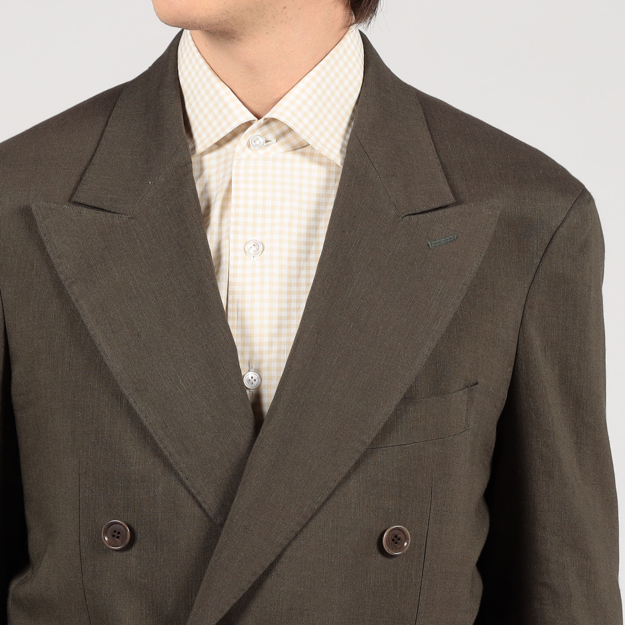 □【別注】De Petrillo ストレッチトロピカル ダブルブレステッド6B