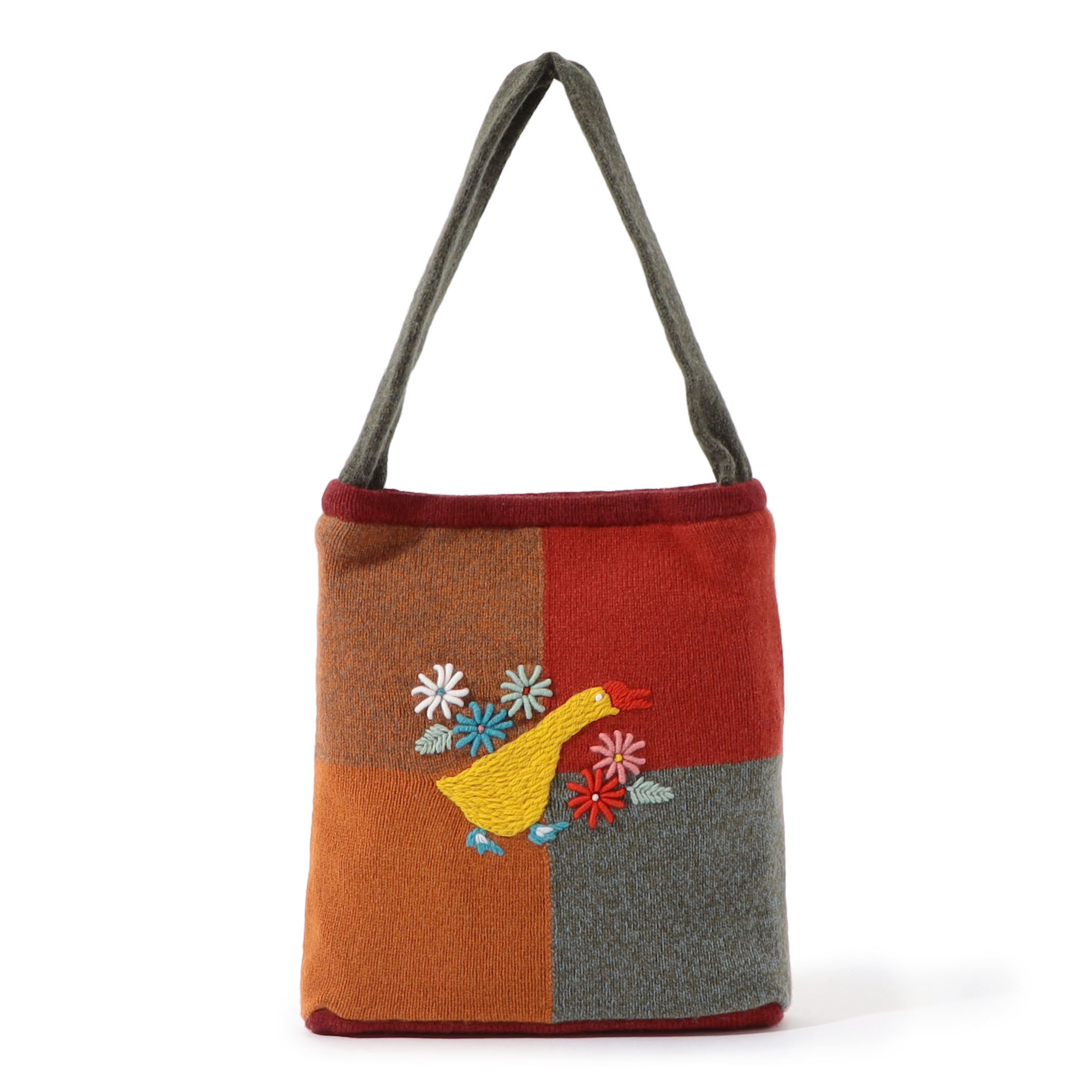 YANYAN PATCHWORK TOTE パッチワークニット トートバッグ