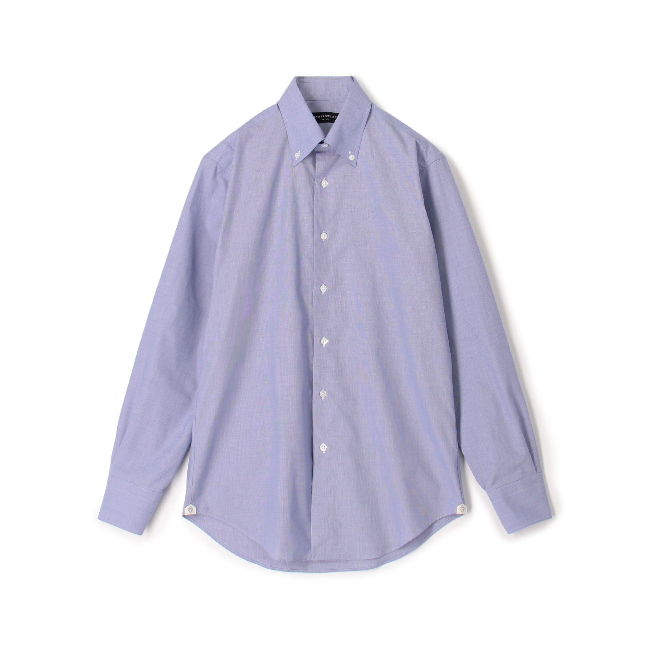 ■120/2コットン ハウンドトゥース ボタンダウン ドレスシャツ