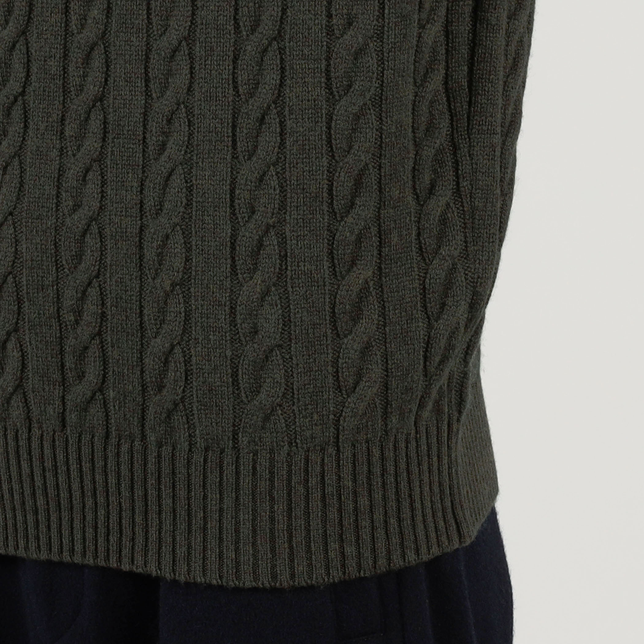 TOMORROWLAND tricot スーパーファインラムウール ケーブルニット