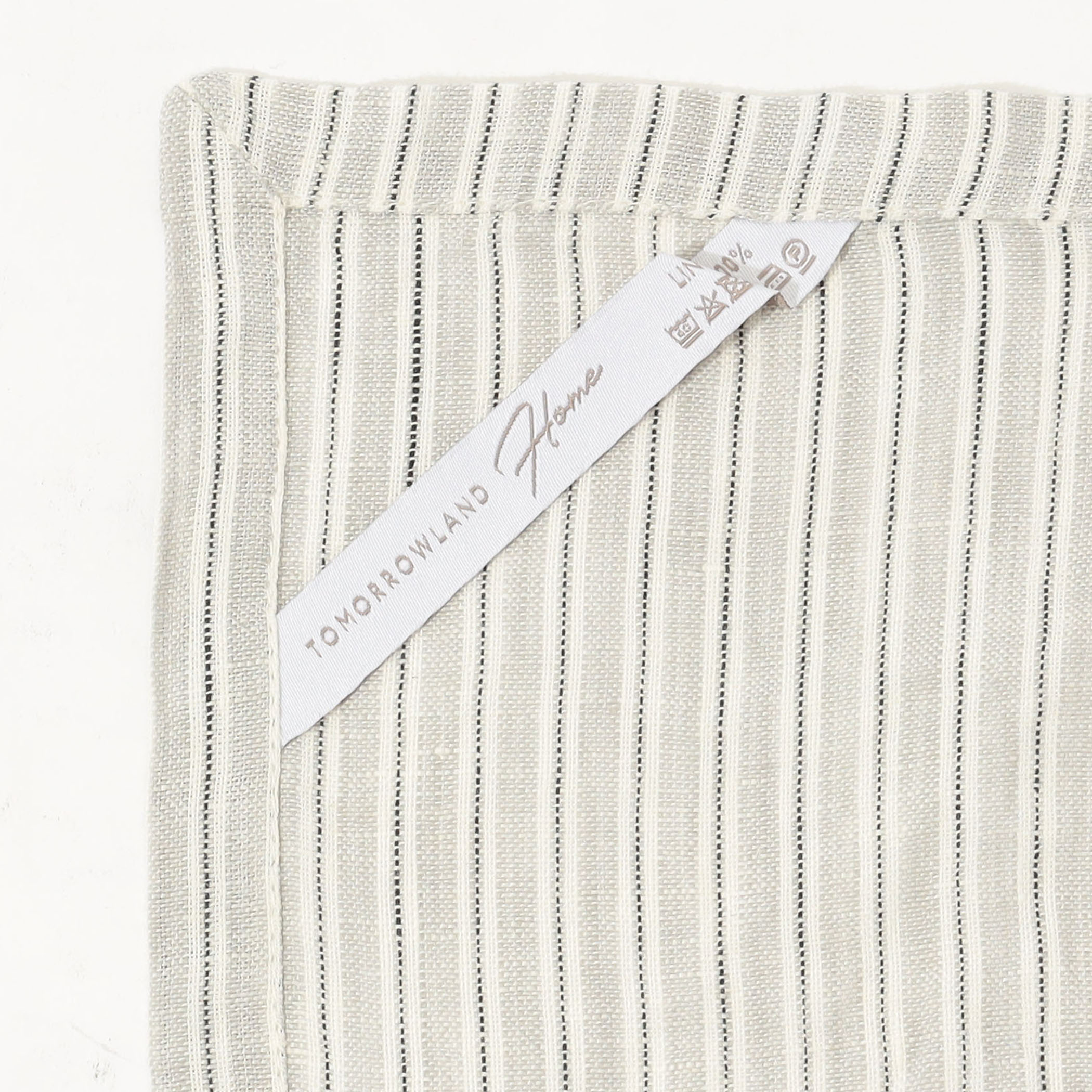 ストライプリネン テーブルクロス（140cm X 200cm）｜トゥモローランド