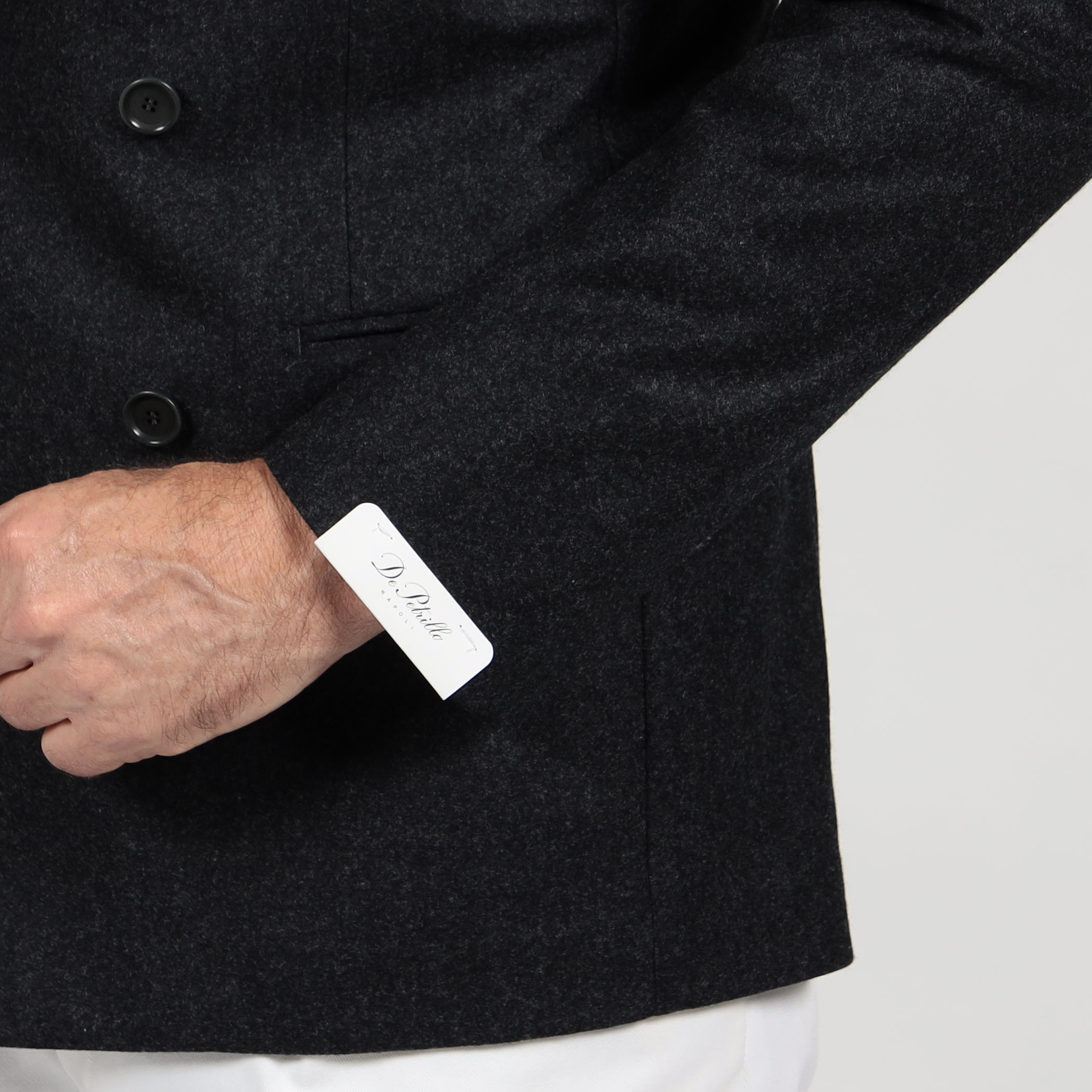 別注】De Petrillo SIBILLA ウールフランネル ダブルブレステッド6B