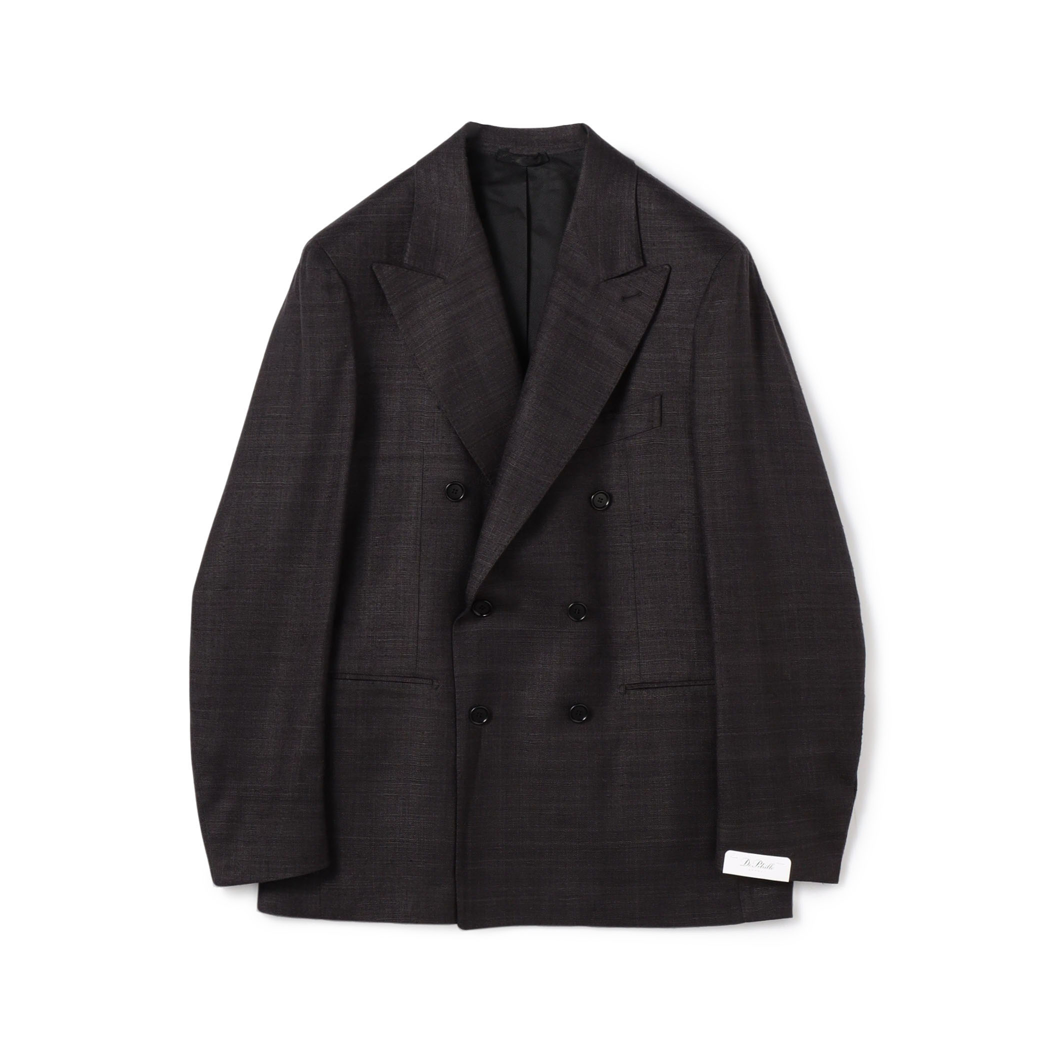 【別注】De Petrillo SIBILLA シルクネップ ダブルブレステッド6Bジャケット