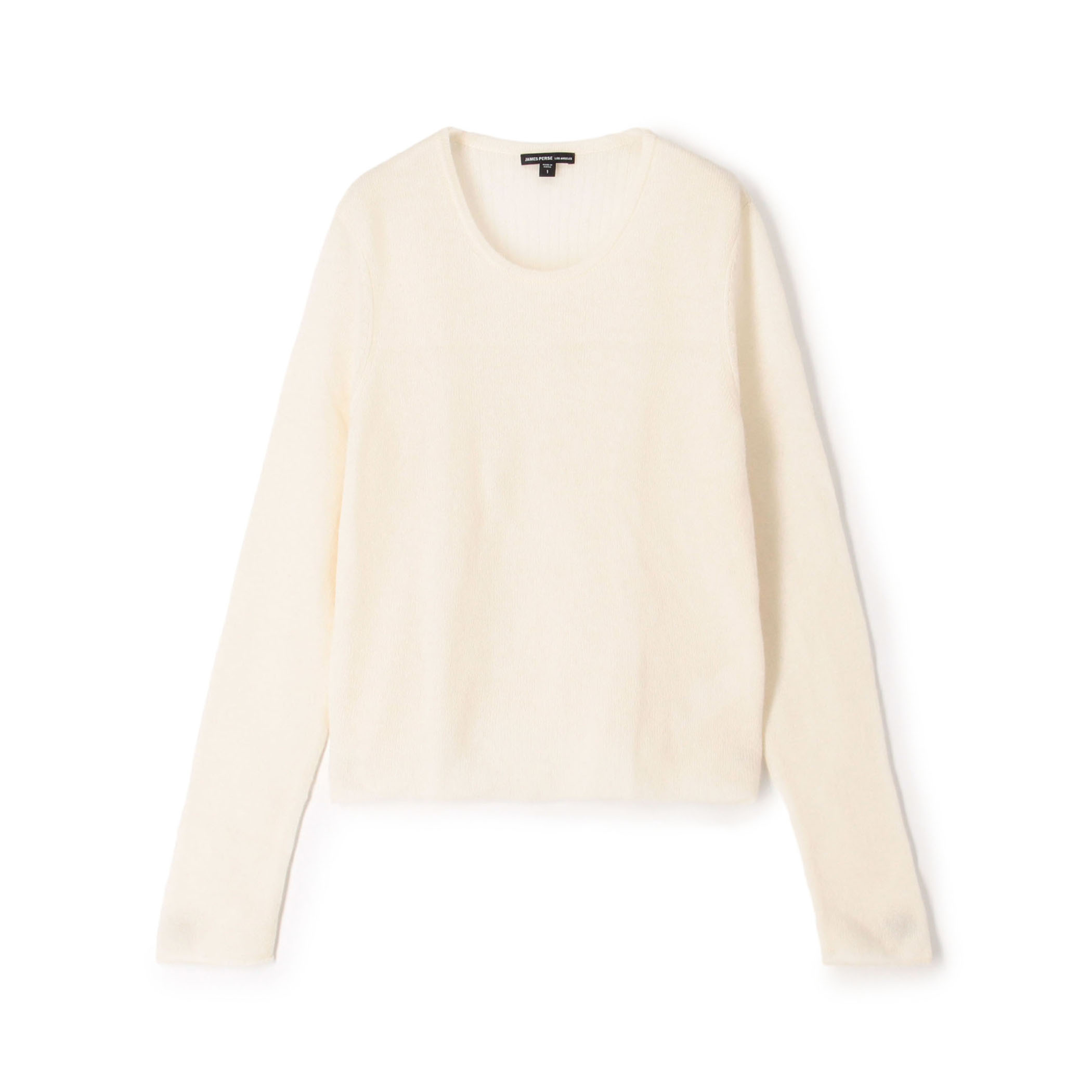 ソフトフェザーウェイトカシミヤ クルーネックプルオーバー WOKC3076