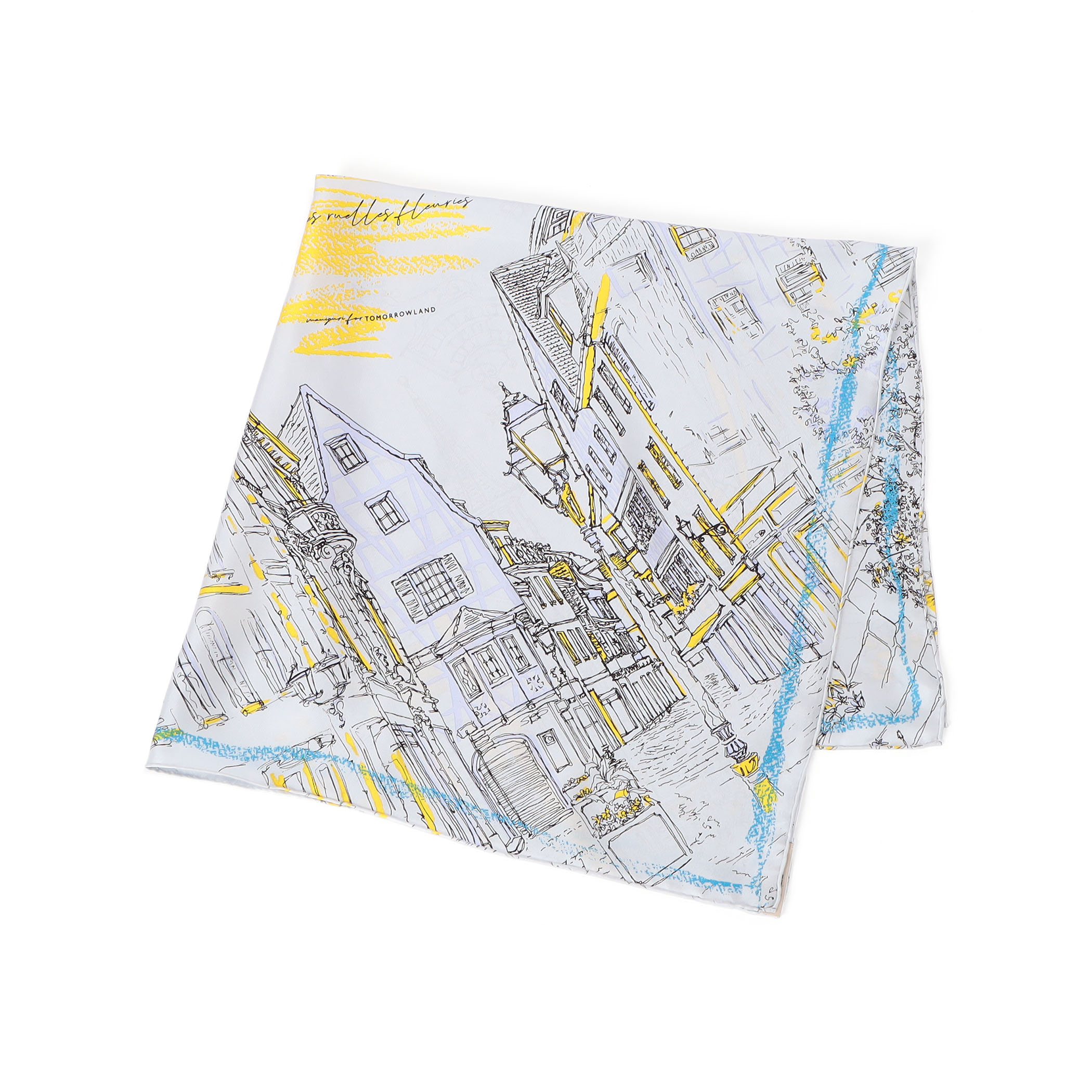 【別注】manipuri CITY シルクスカーフ